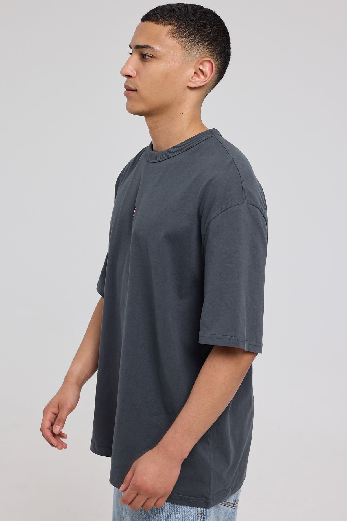 Tommy Jeans TJM Oversized Badge Tee New Charcoal