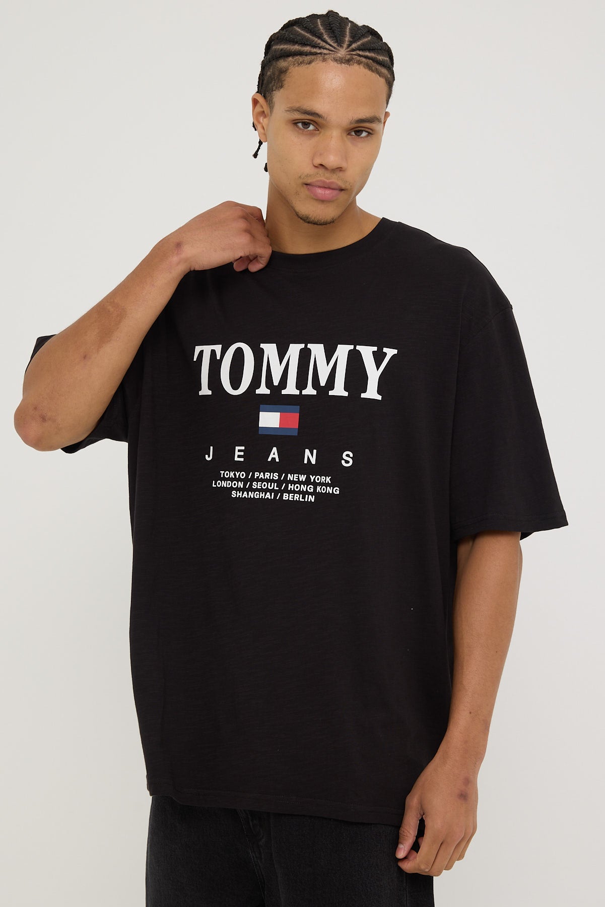 Tommy Jeans TJM Oversize RWB TJ Twist Tee Black