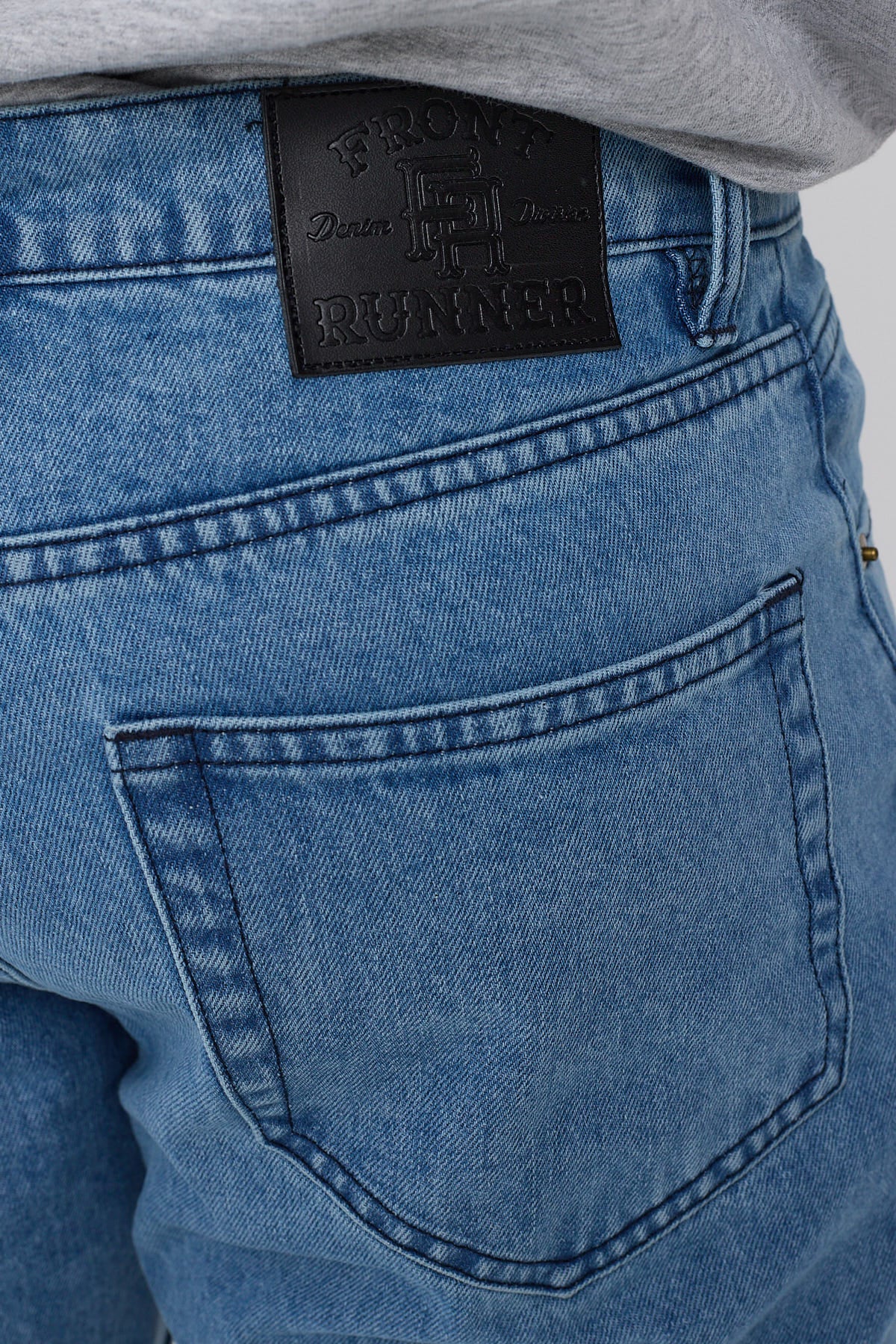 Front Runner Straight Leg Denim Jean Light Blue Denim