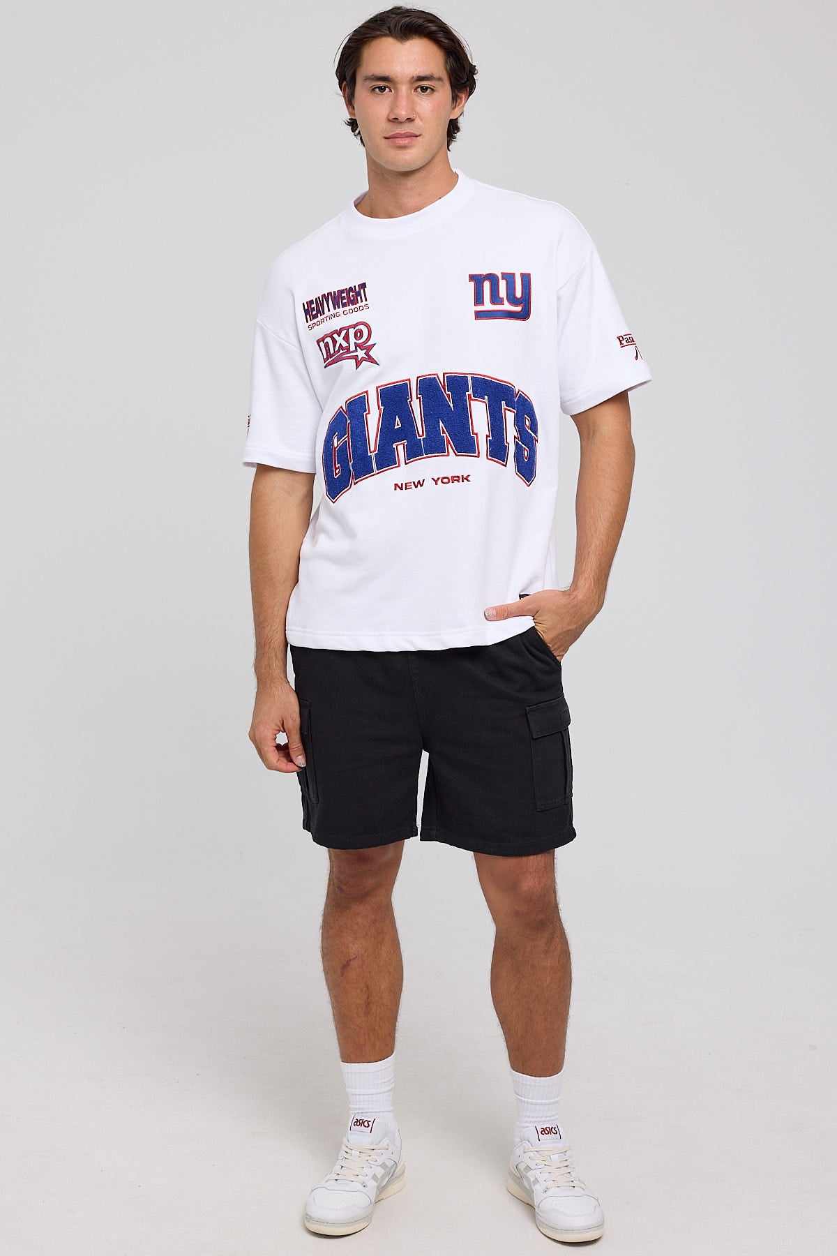 Nena & Pasadena New York Giants Tee Optical White