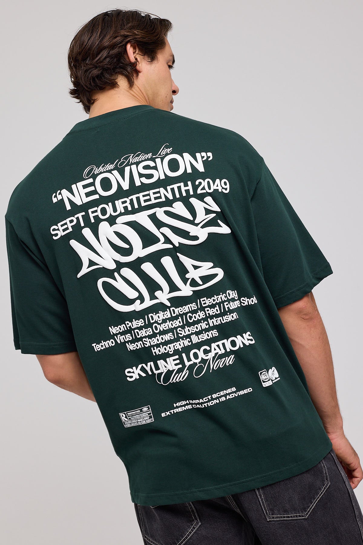 Neovision Noise Club Oversize Super Heavy Tee Dark Green