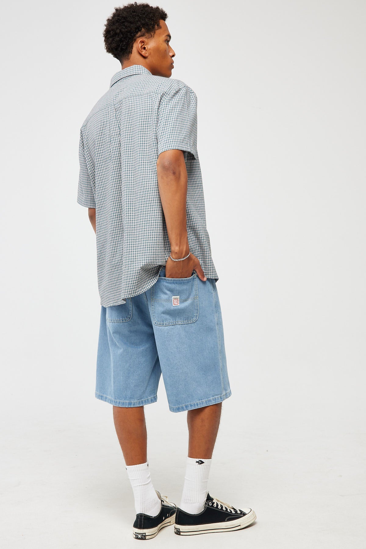 Sdouble Denim Standard Short Mid Blue