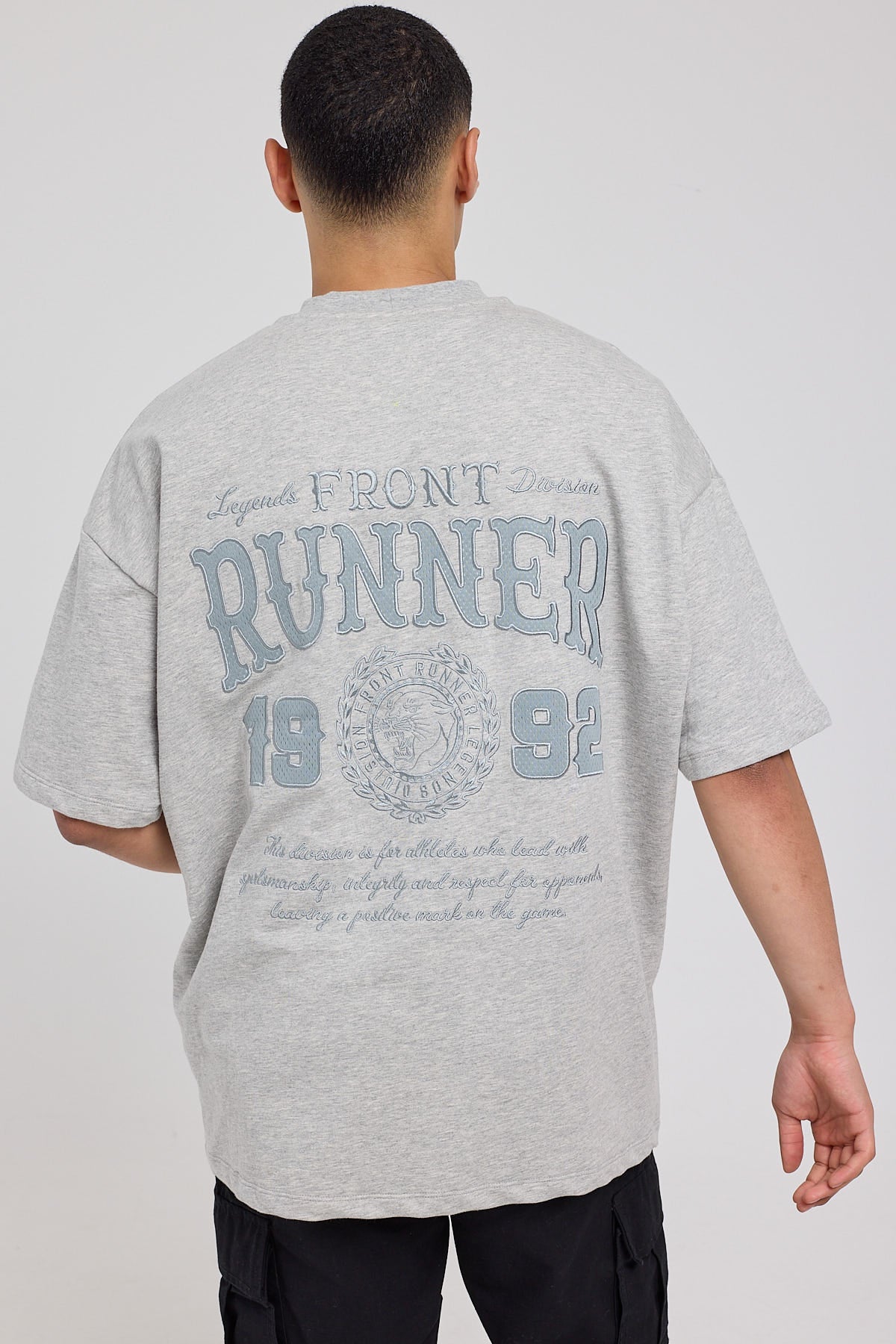 Front Runner Panther Logo Tee Grey Marle