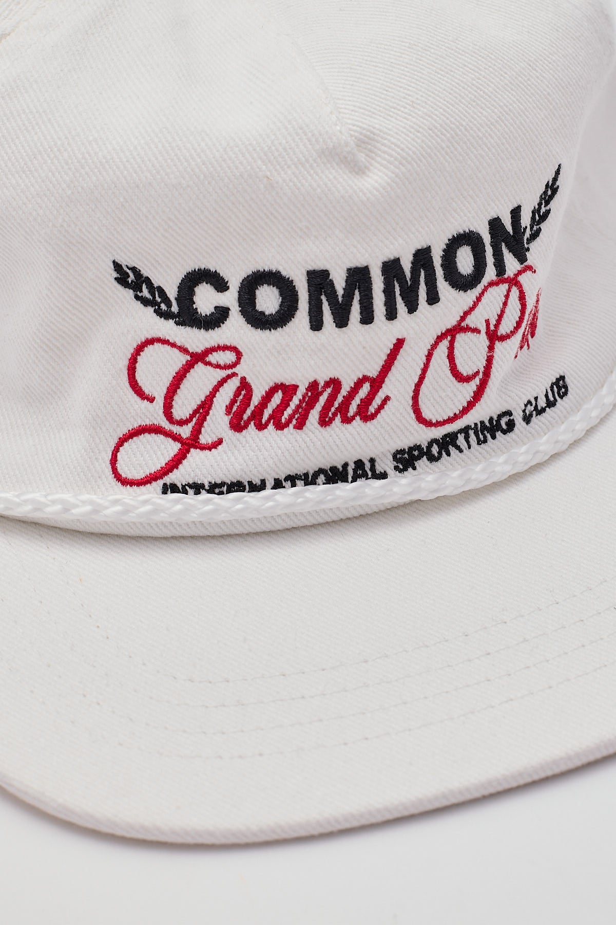 Common Need Grand Prix Skate Cap Off White