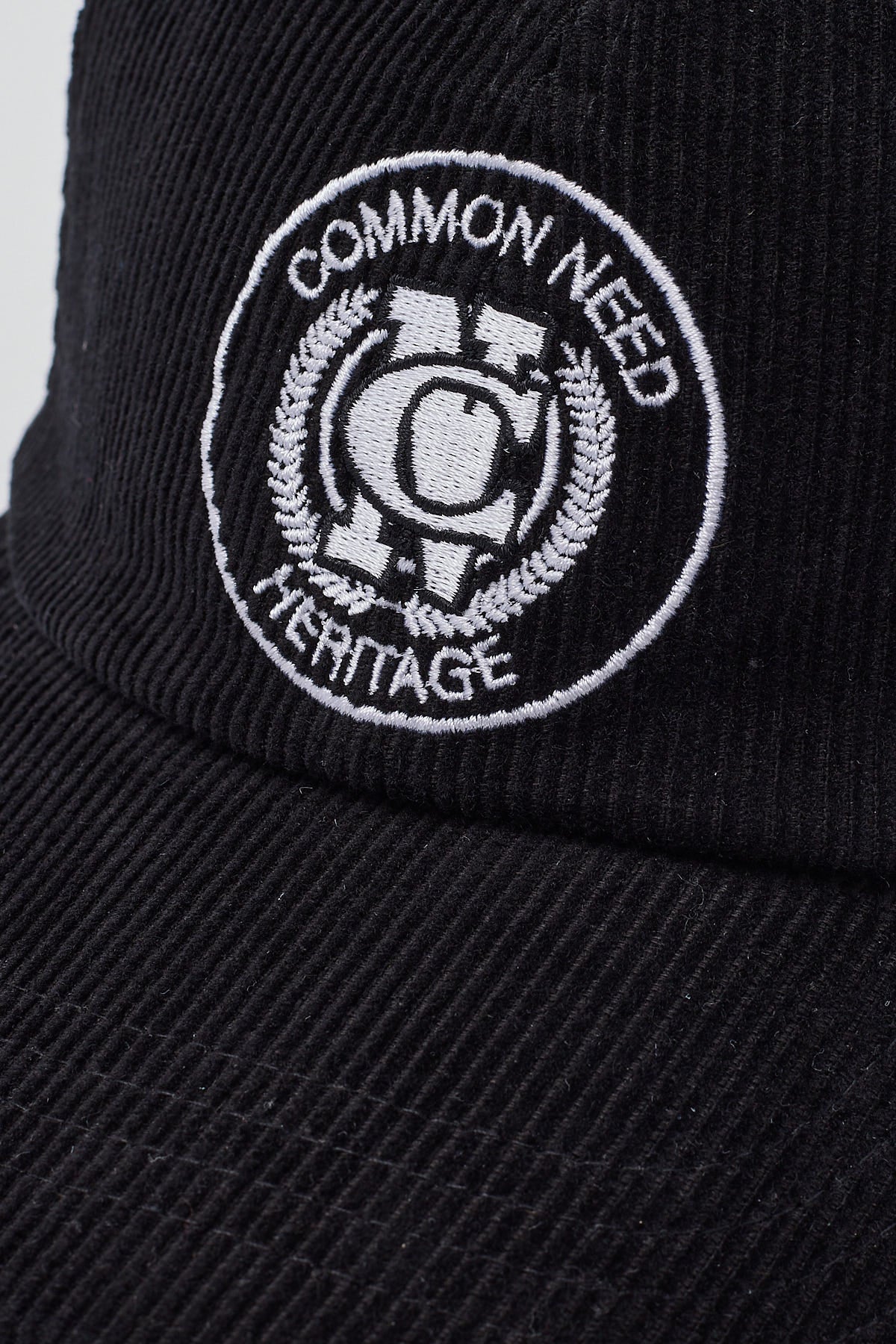 Common Need Emblem Cord Dad Cap Black