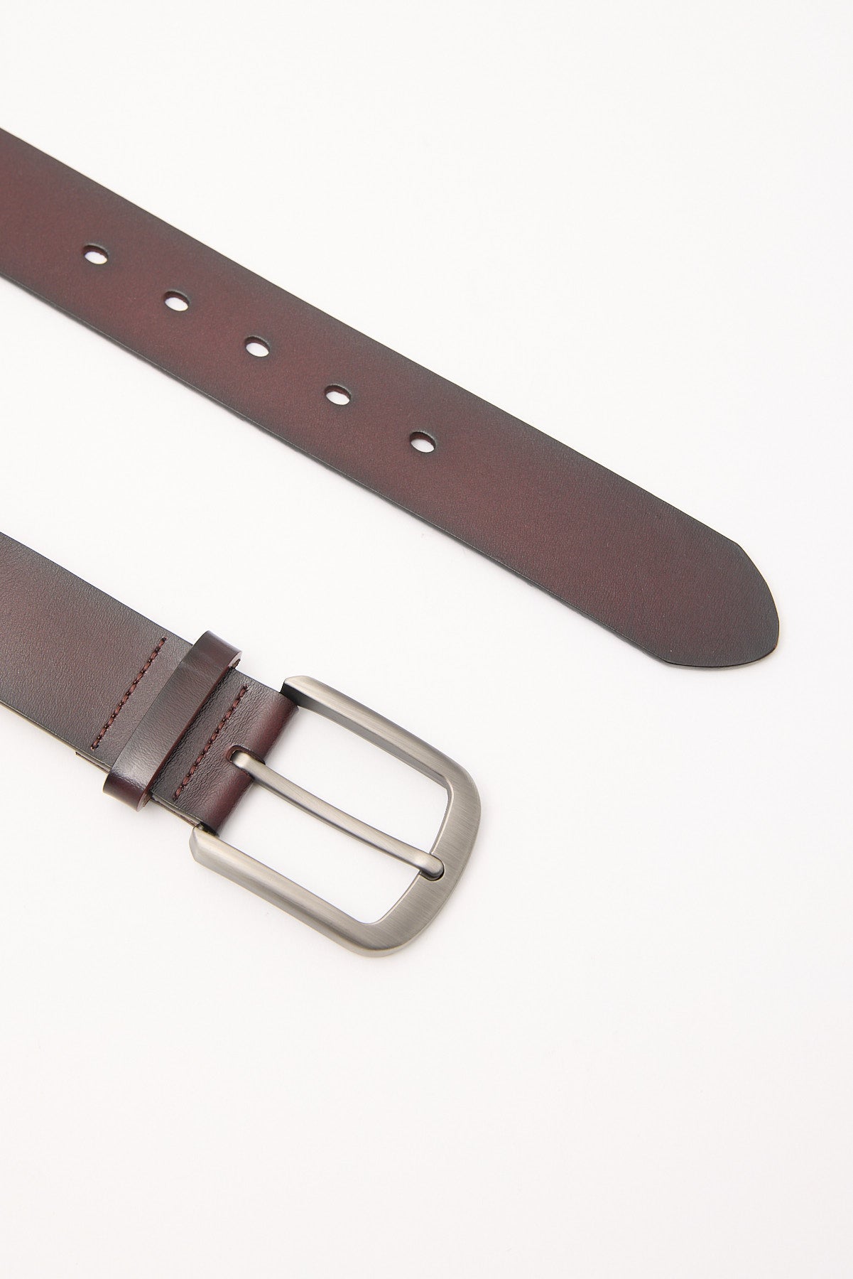 Common Need Classic Leather Belt Brown