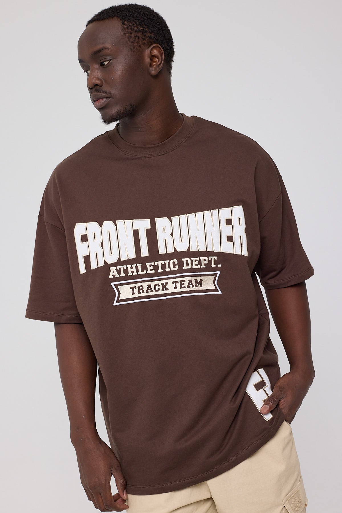 Front Runner Athletic Dept Tee Chocolate