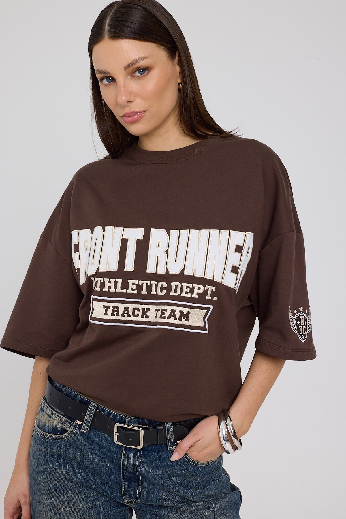 Front Runner Athletic Dept Tee Chocolate