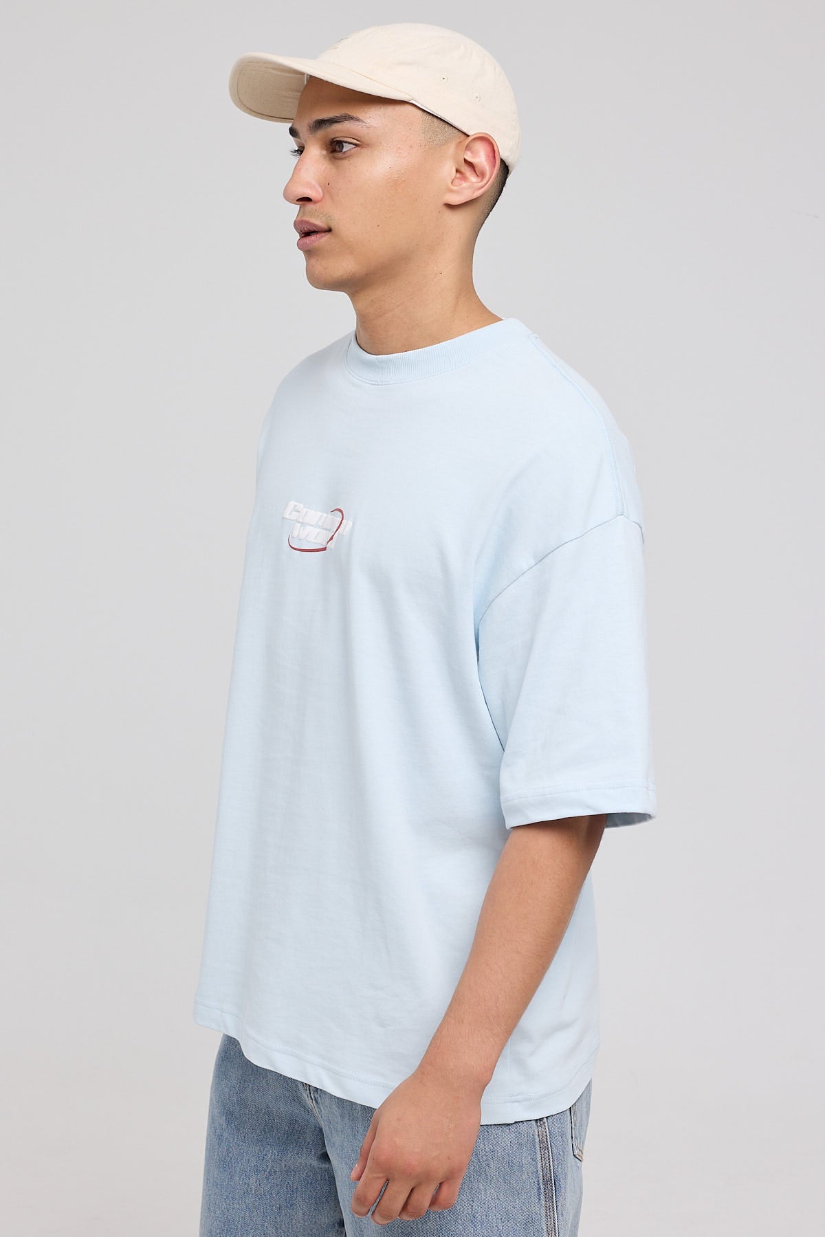 Common Need League Heavyweight Easy Tee Baby Blue