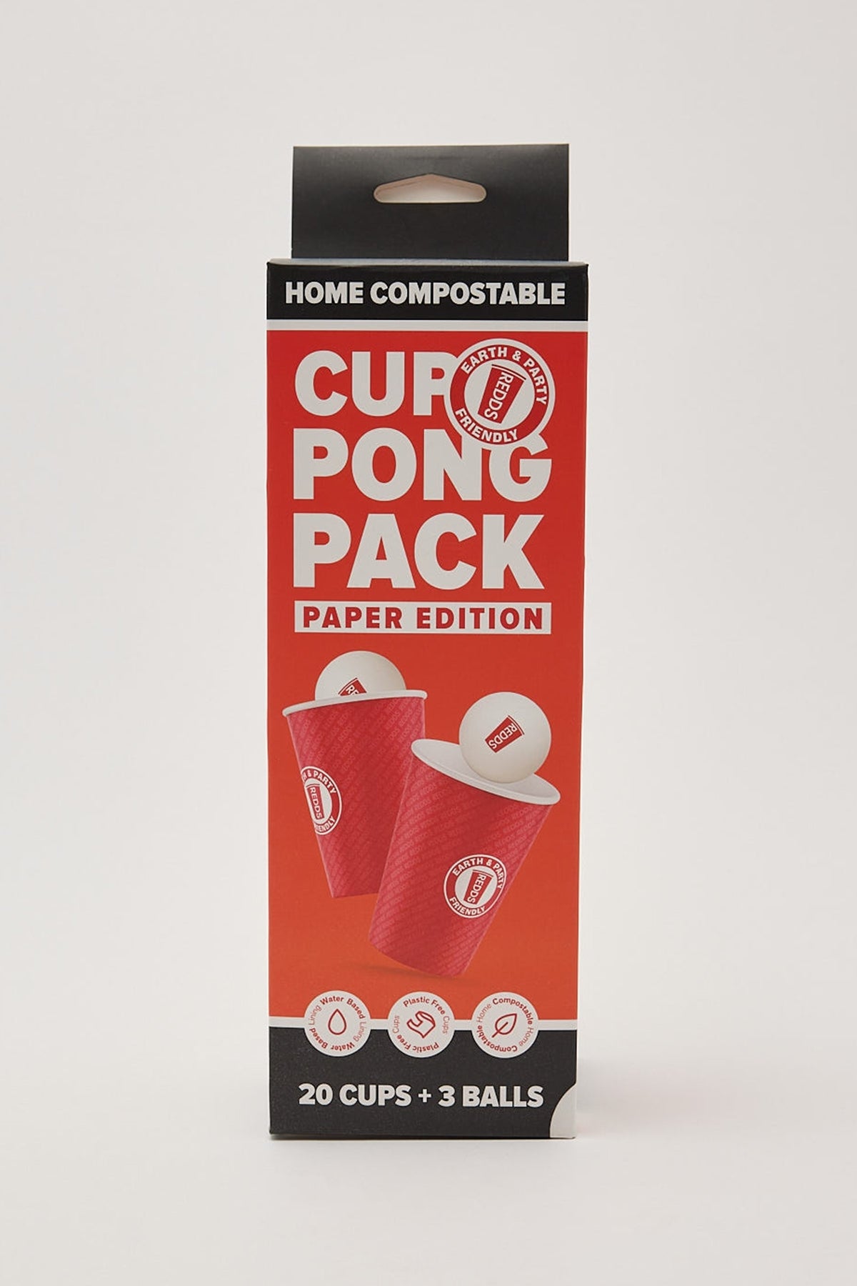 Redds Home Compostable Pong Pack 425ml Red