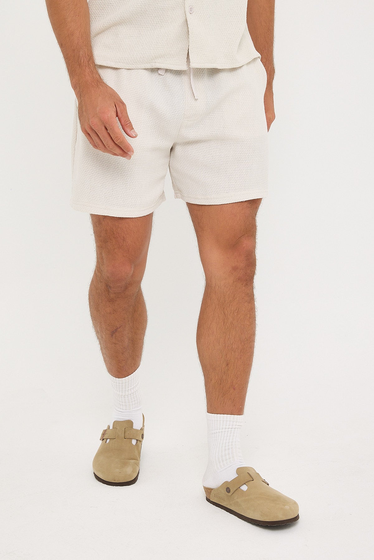 Common Need Artisan Textured Short Off White