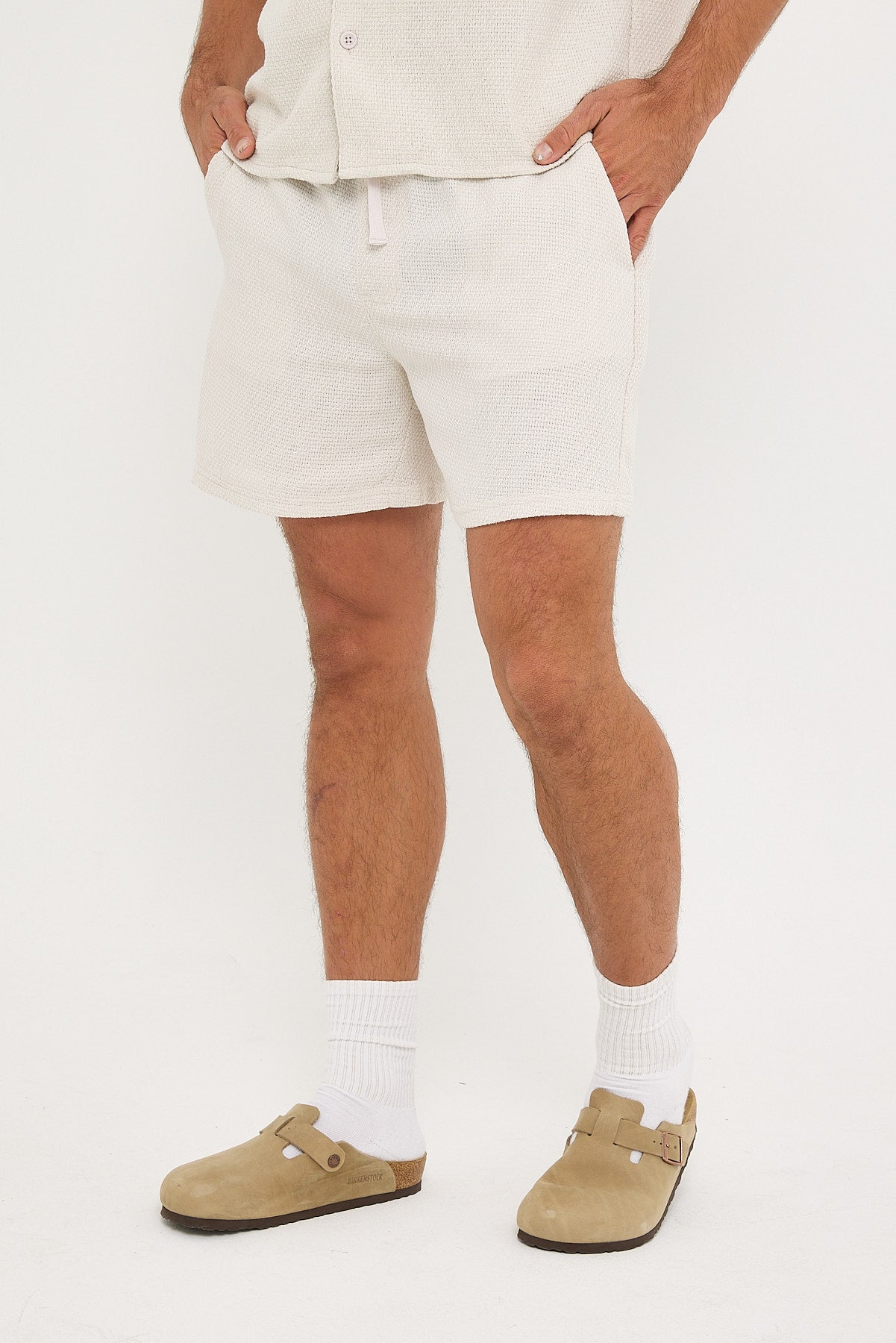 Common Need Artisan Textured Short Off White