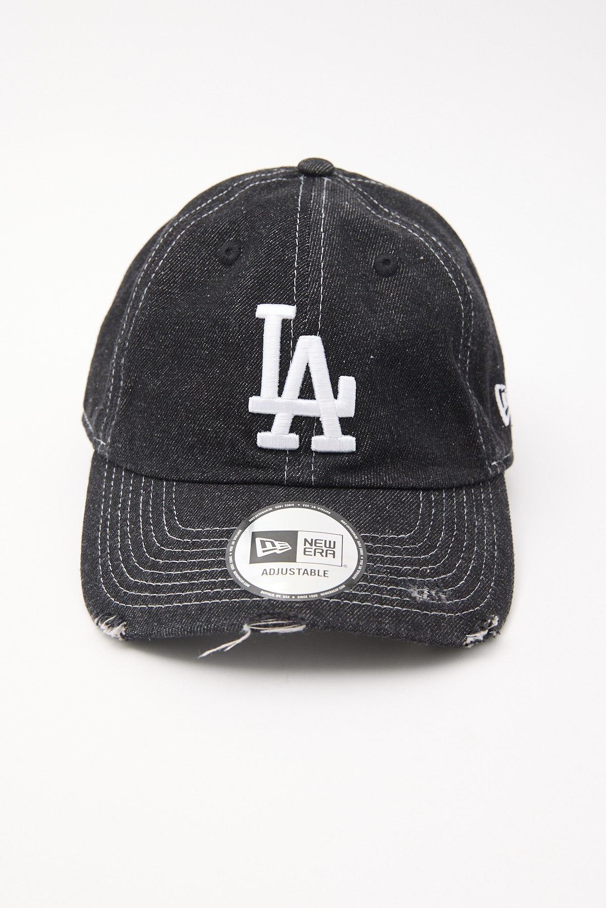 New Era Casual Classic Los Angeles Dodgers Cap Black Washed Denim