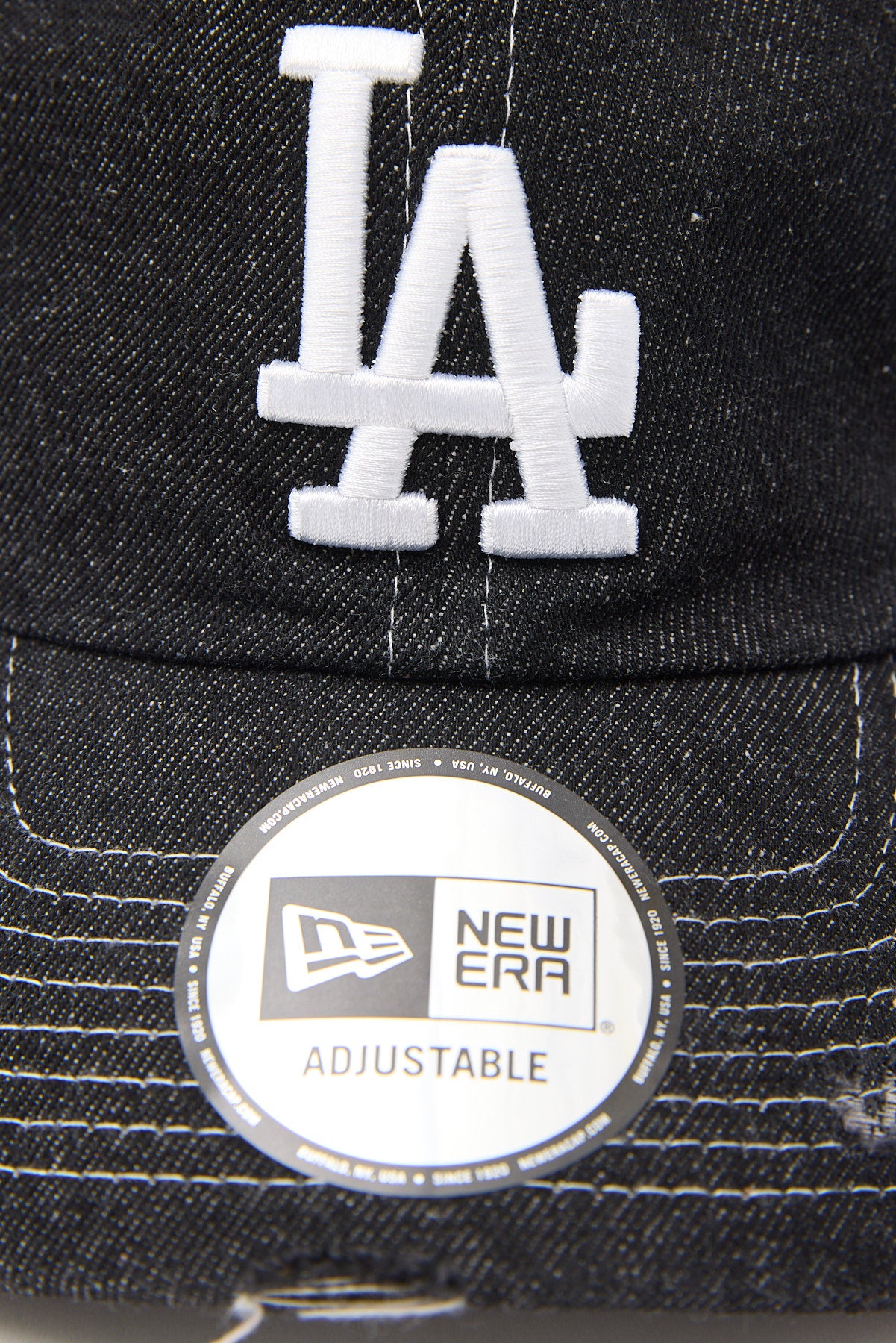 New Era Casual Classic Los Angeles Dodgers Cap Black Washed Denim