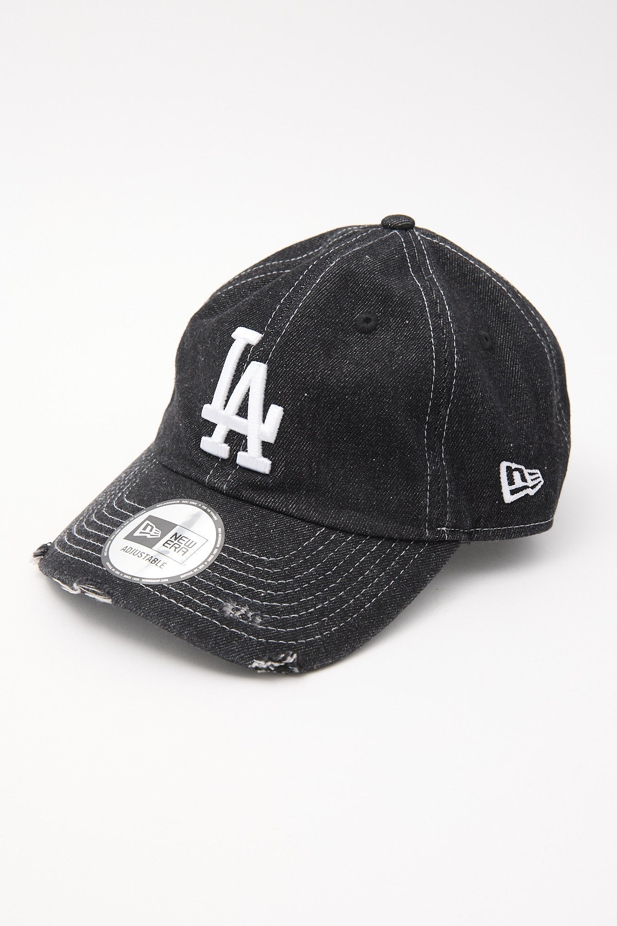 New Era Casual Classic Los Angeles Dodgers Cap Black Washed Denim