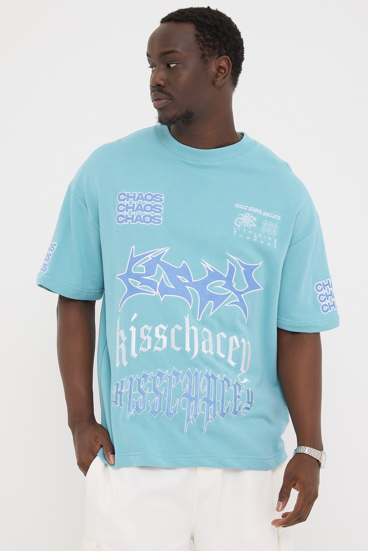 Kiss Chacey Posse Loopback Street Tee Teal