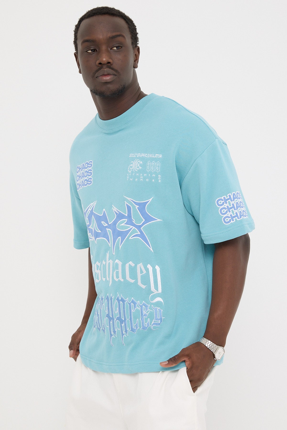 Kiss Chacey Posse Loopback Street Tee Teal