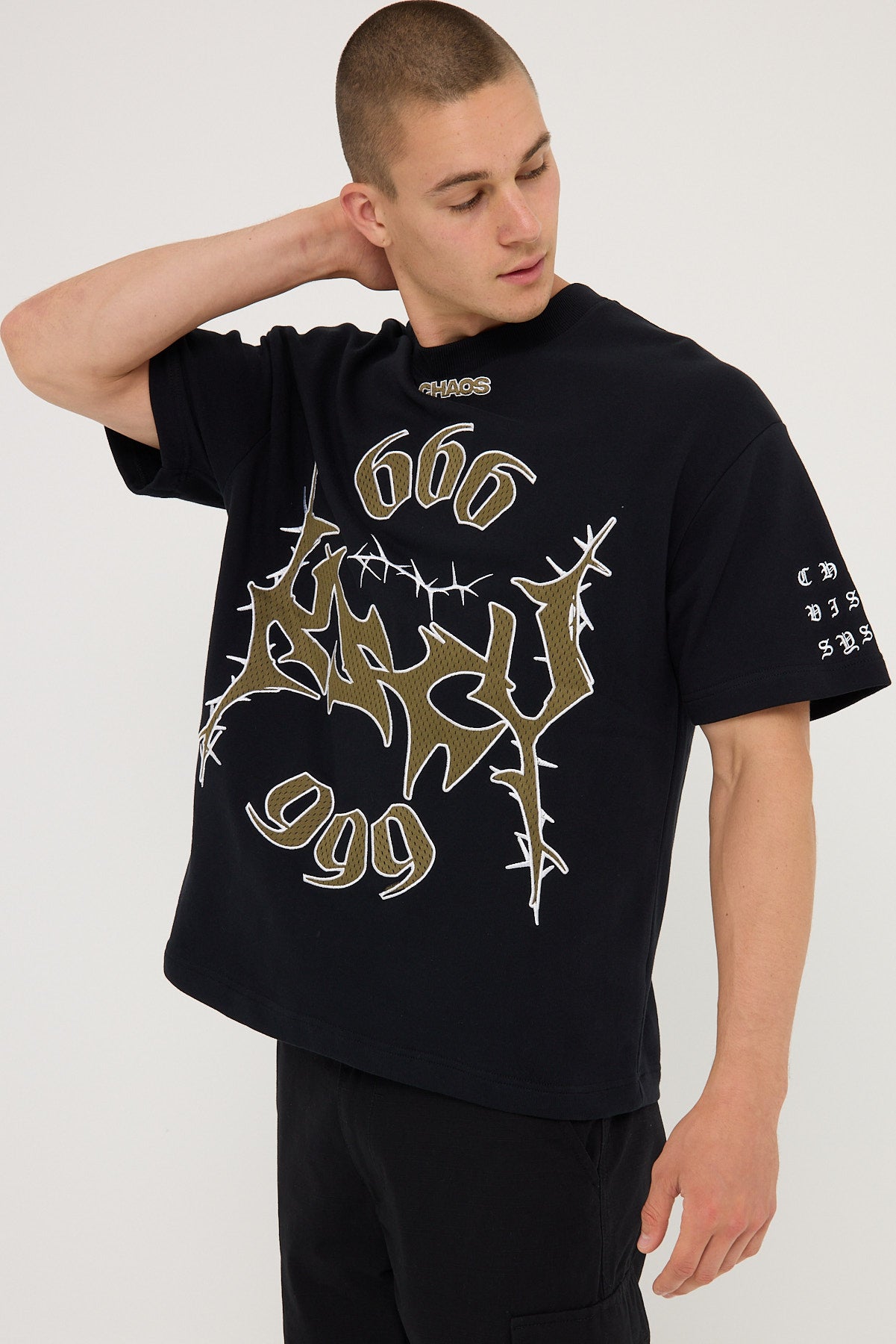 Kiss Chacey Garden Loopback Street Tee Anthracite