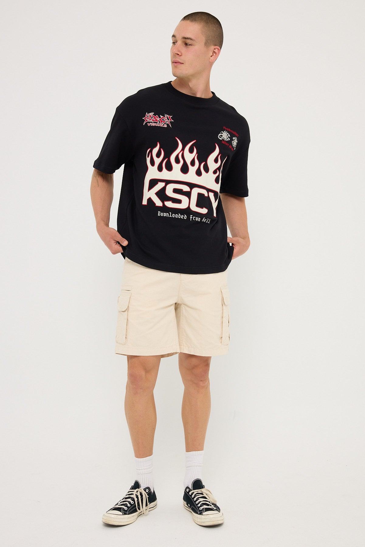 Kiss Chacey Scorch Street Tee Jet Black