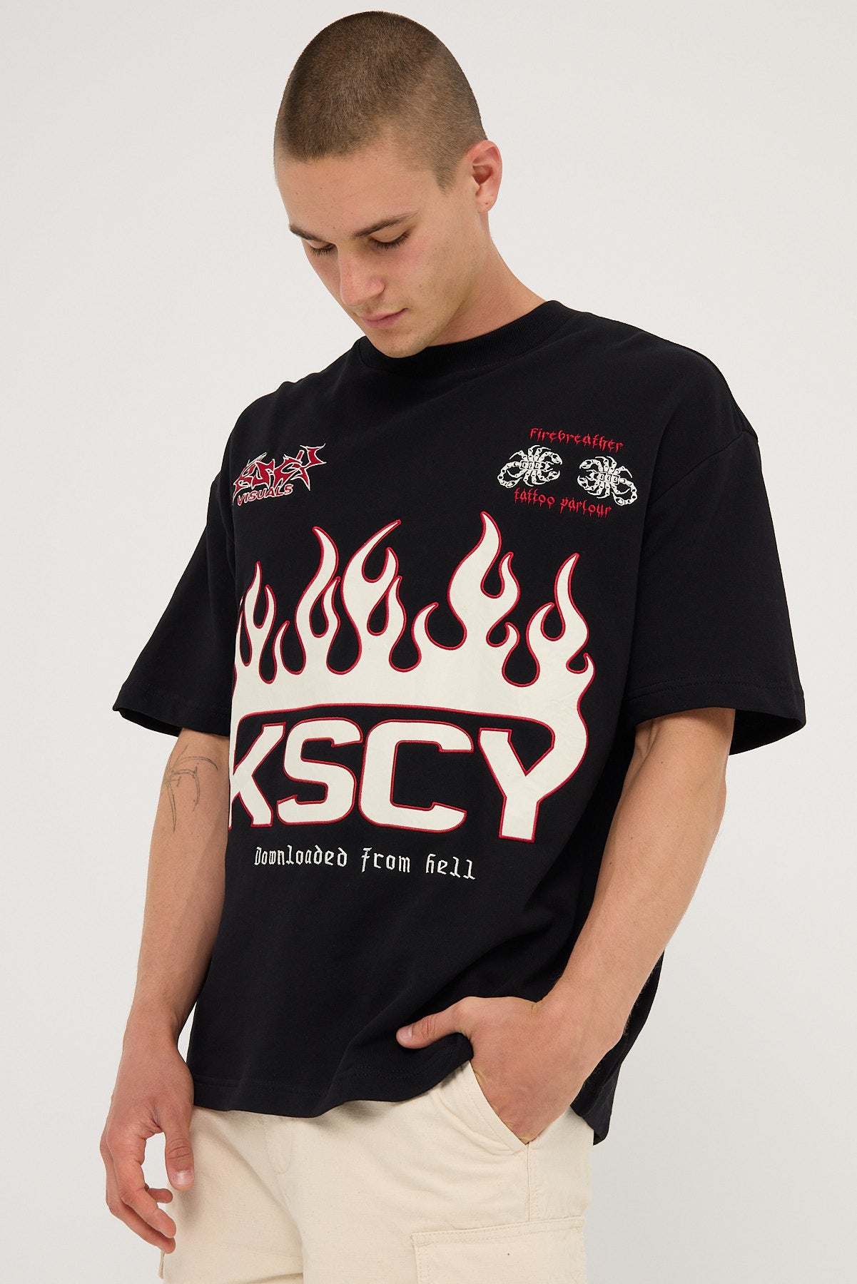 Kiss Chacey Scorch Street Tee Jet Black