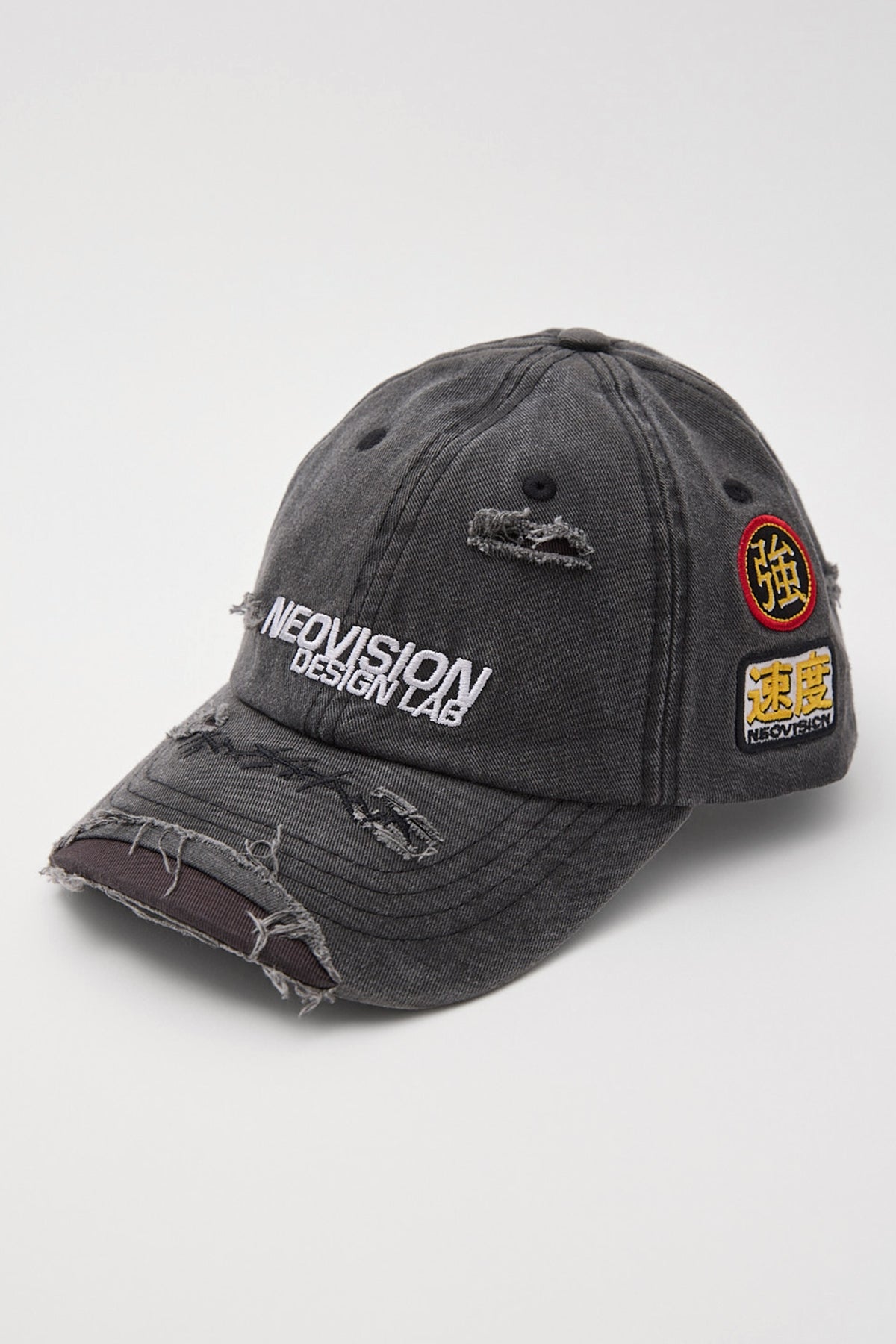 Neovision Interval Distressed Dad Cap Washed Black