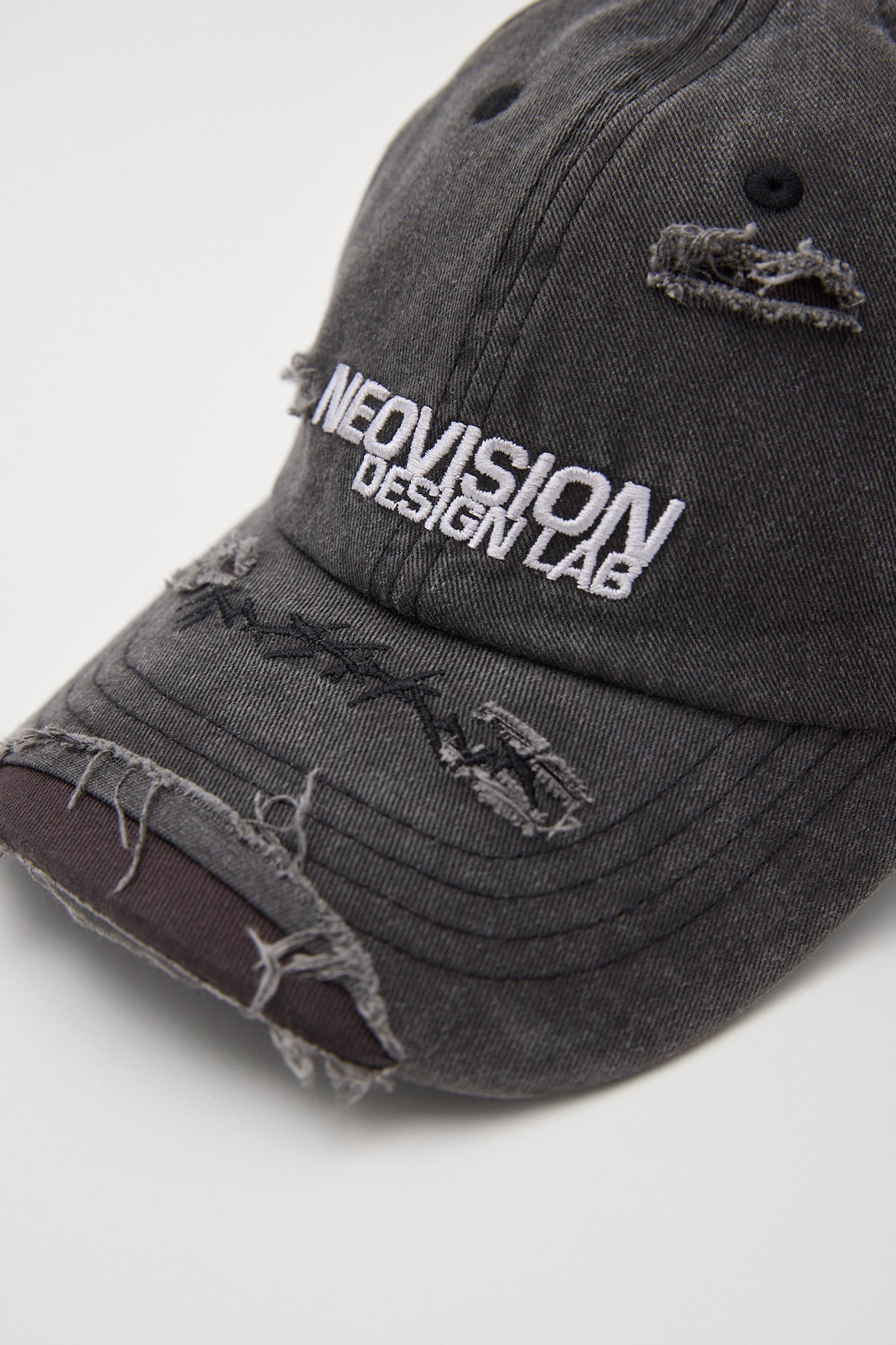 Neovision Interval Distressed Dad Cap Washed Black