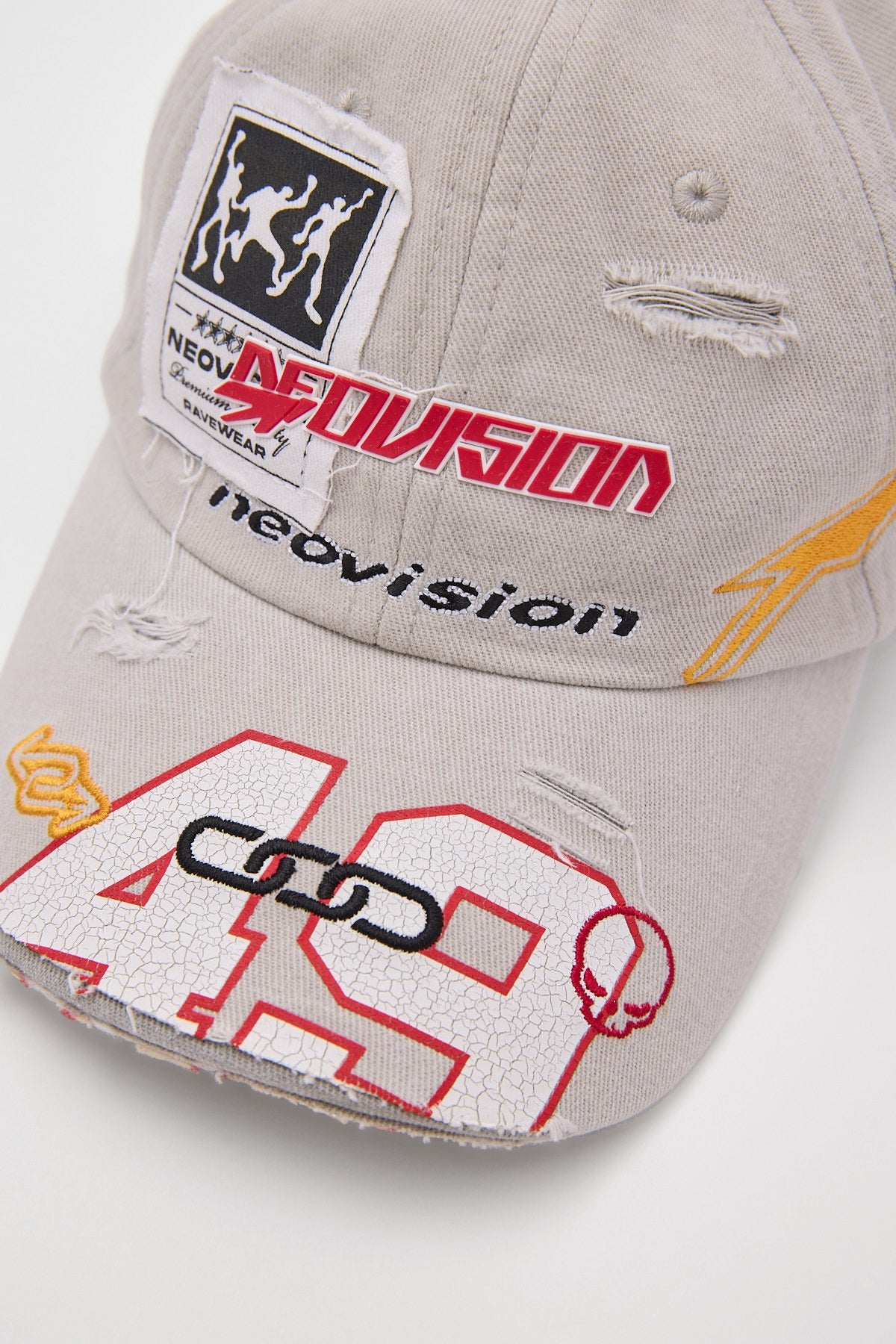 Neovision Precision Distressed Dad Cap Grey