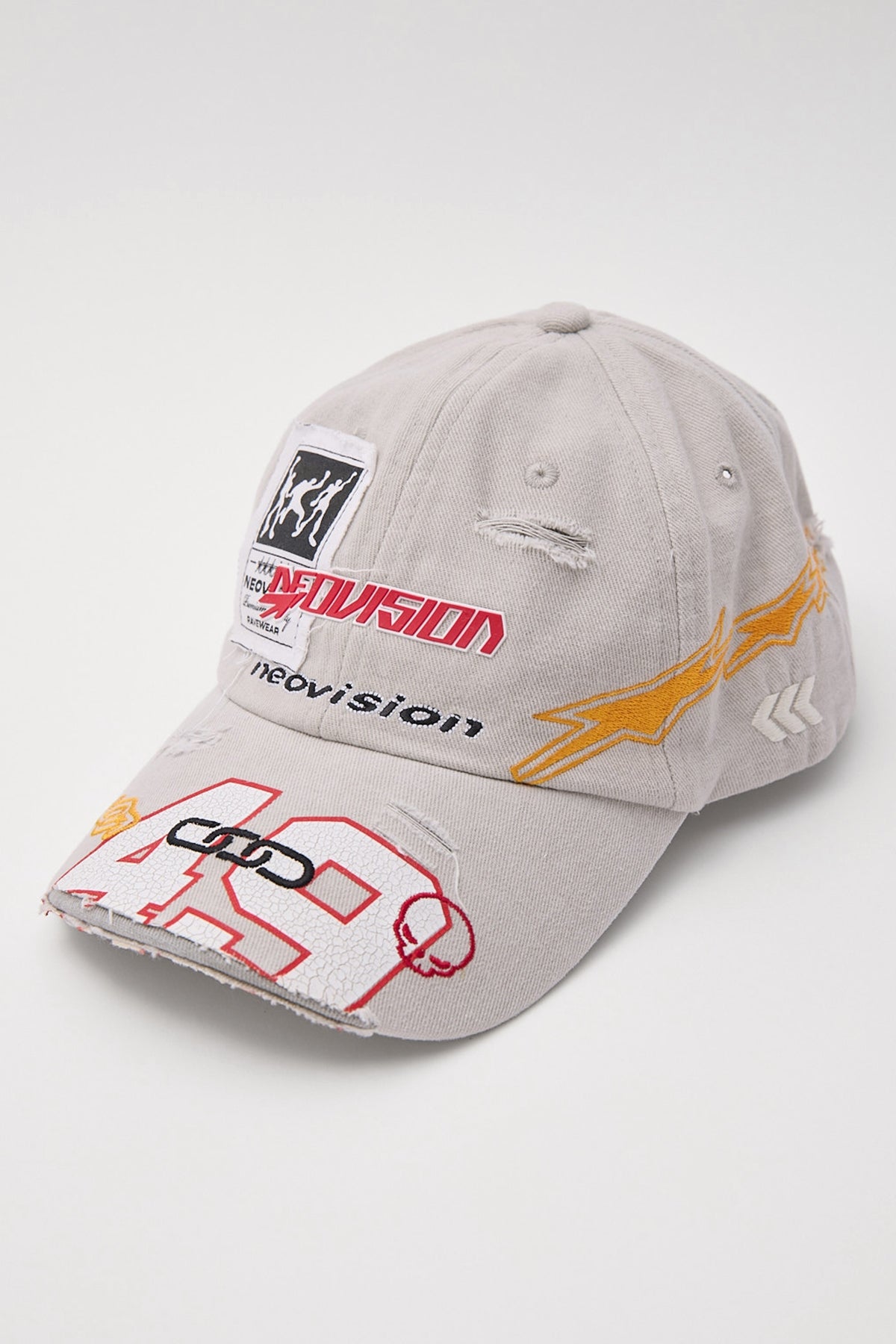 Neovision Precision Distressed Dad Cap Grey