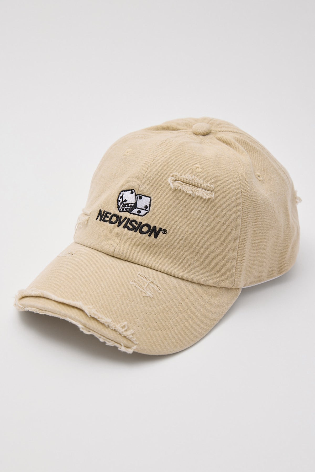 Neovision Ballerina Distressed Dad Cap Beige