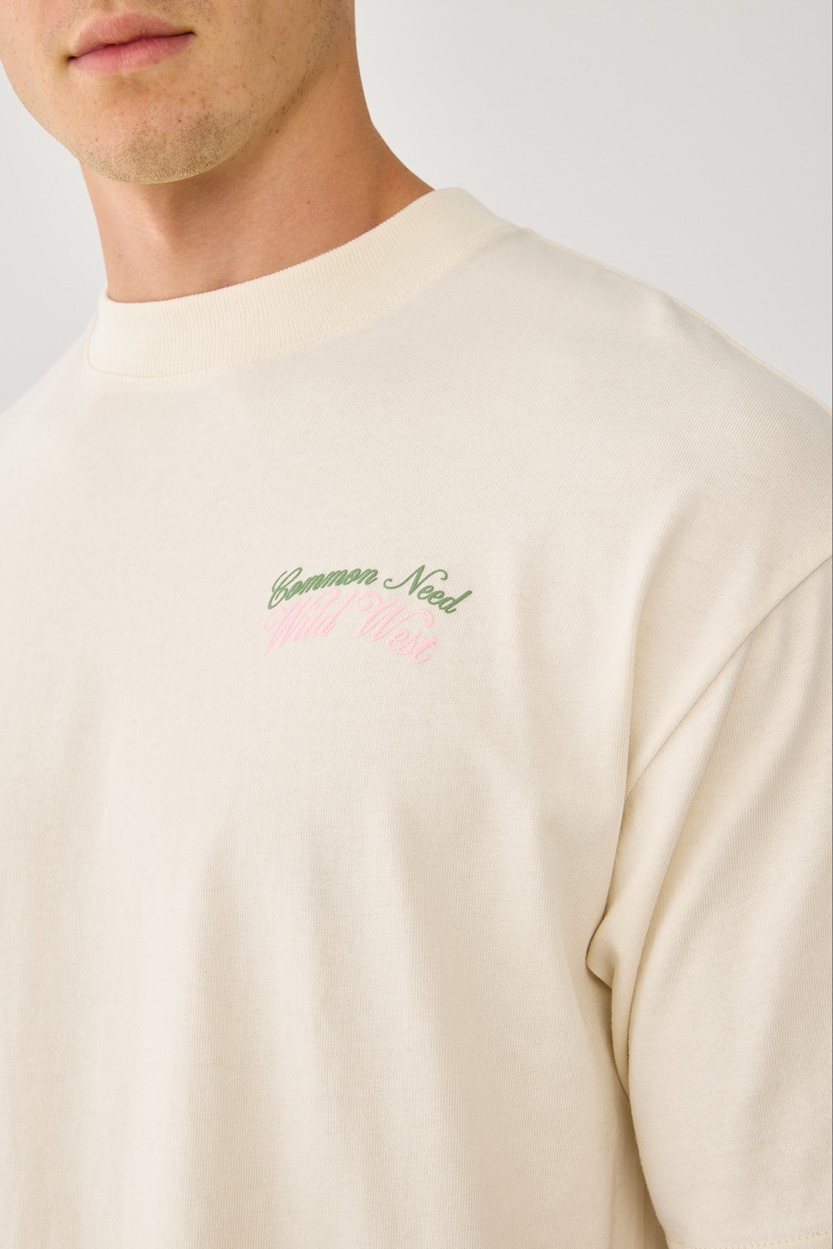 Common Need Cactus Heavyweight Easy Tee Ecru