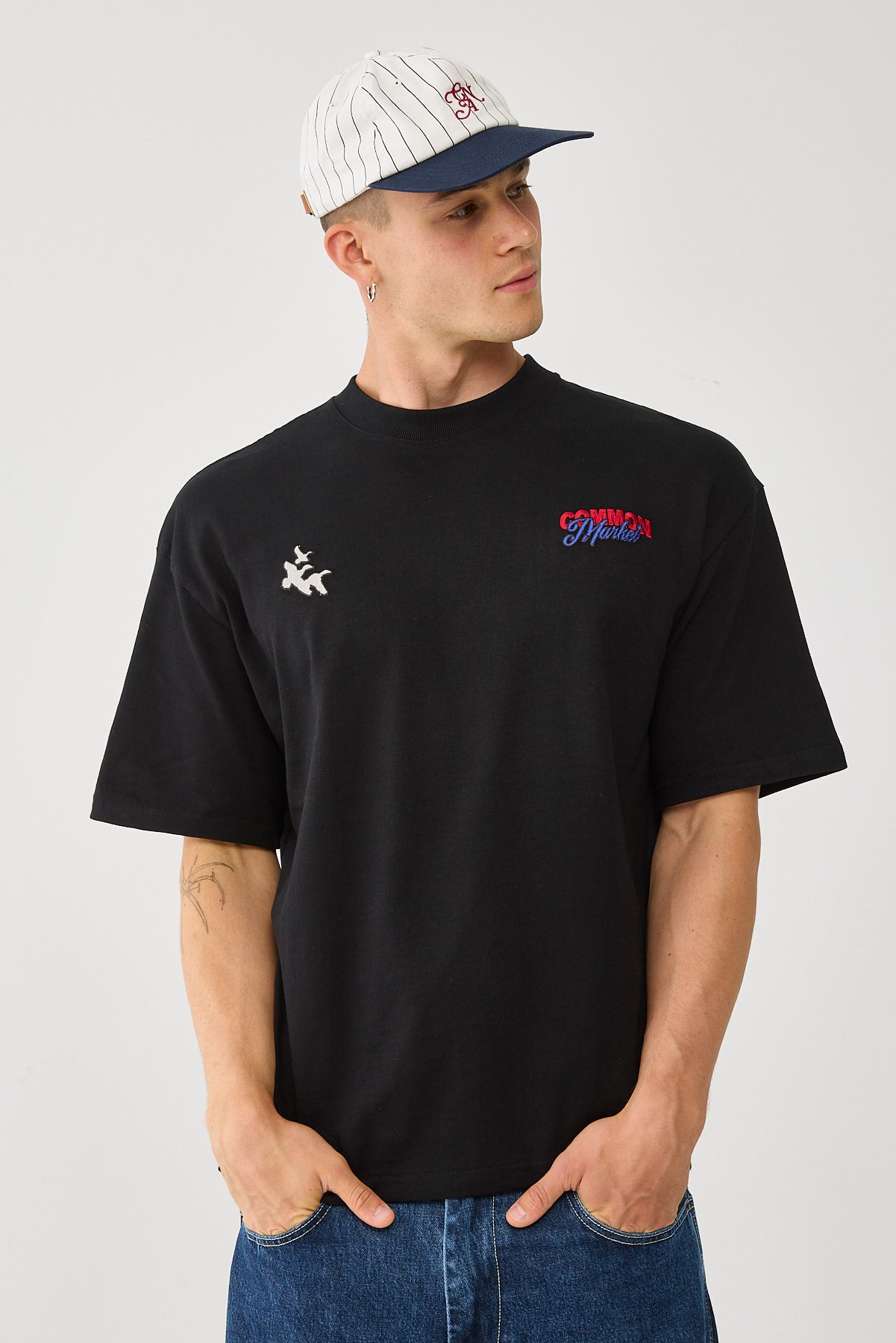 Common Need Market Heavyweight Easy Tee Black