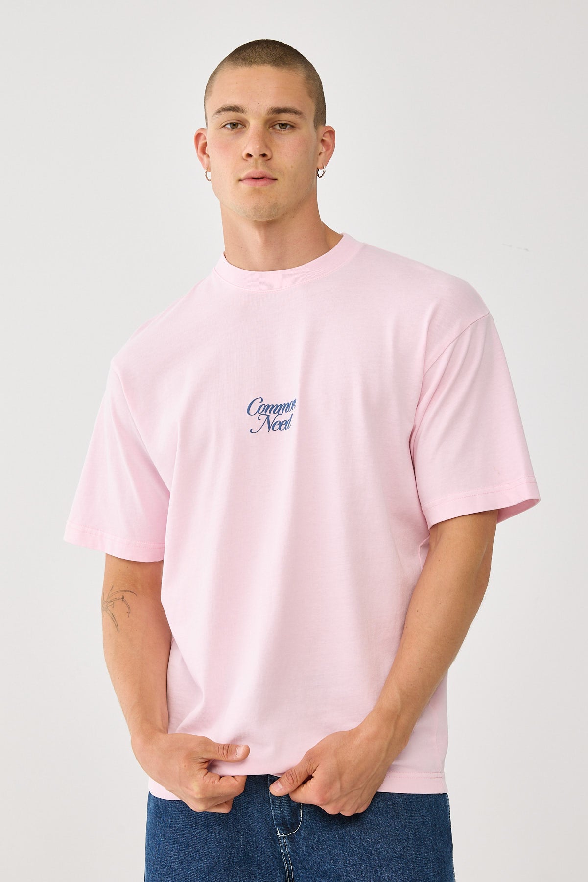 Common Need Poetic Heavyweight Boxy Tee Washed Pink