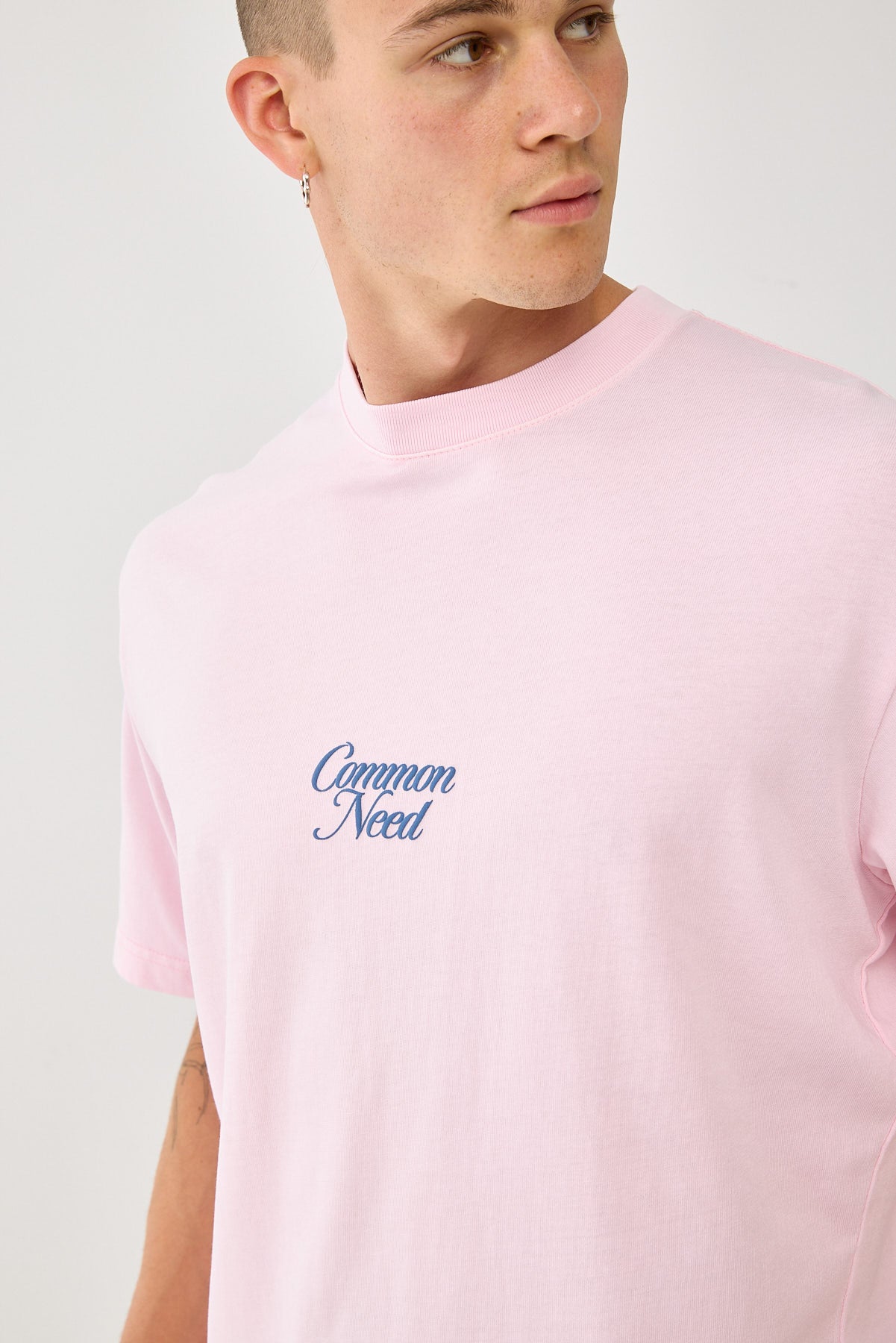 Common Need Poetic Heavyweight Boxy Tee Washed Pink