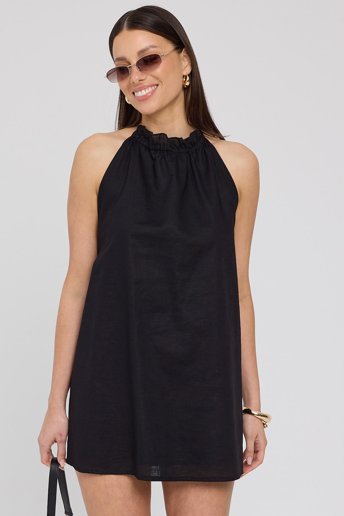 Sndys The Label Alysse Halter Dress Black