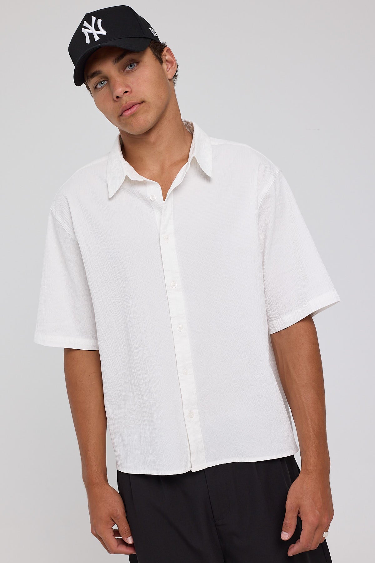 Common Need Waverly Boxy Shirt Ecru