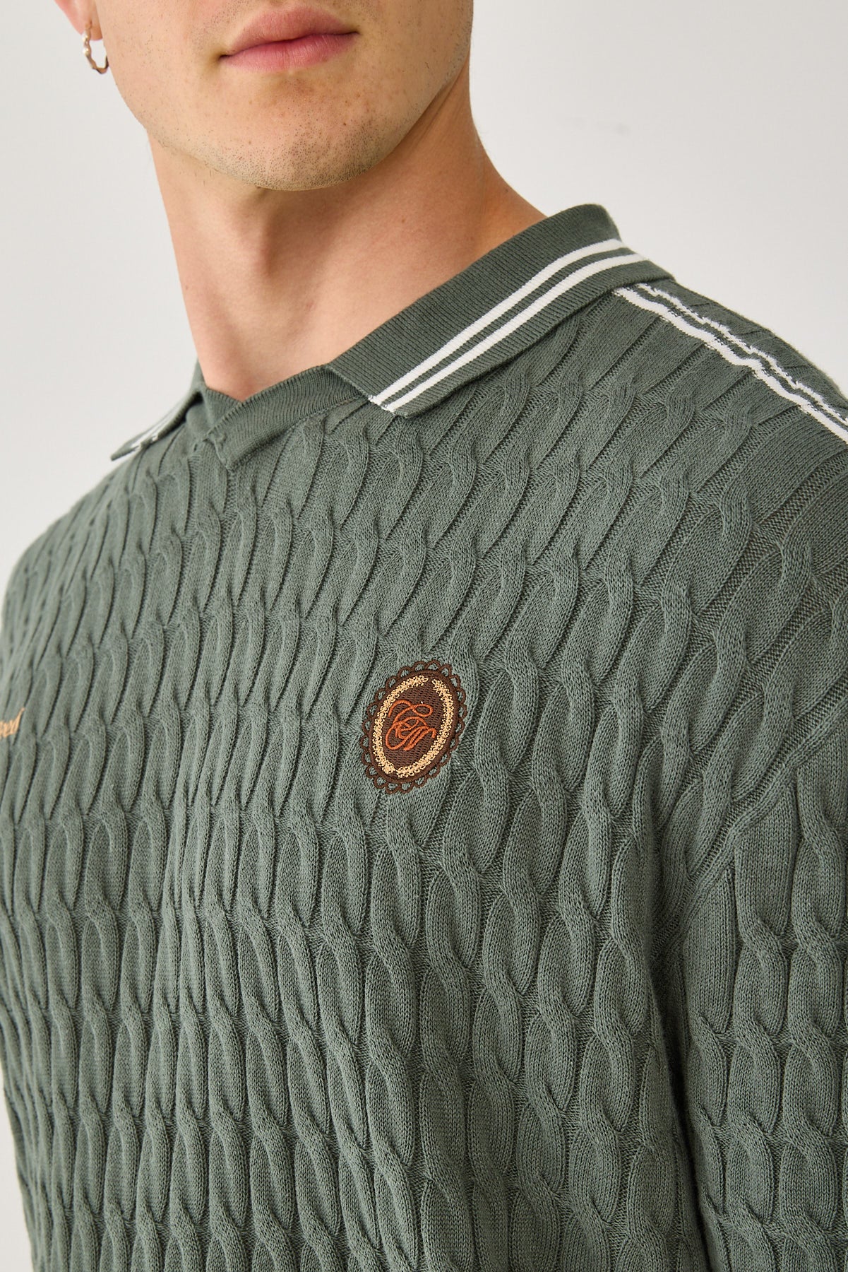 Common Need Aldridge Knit Soccer Jersey Dark Green