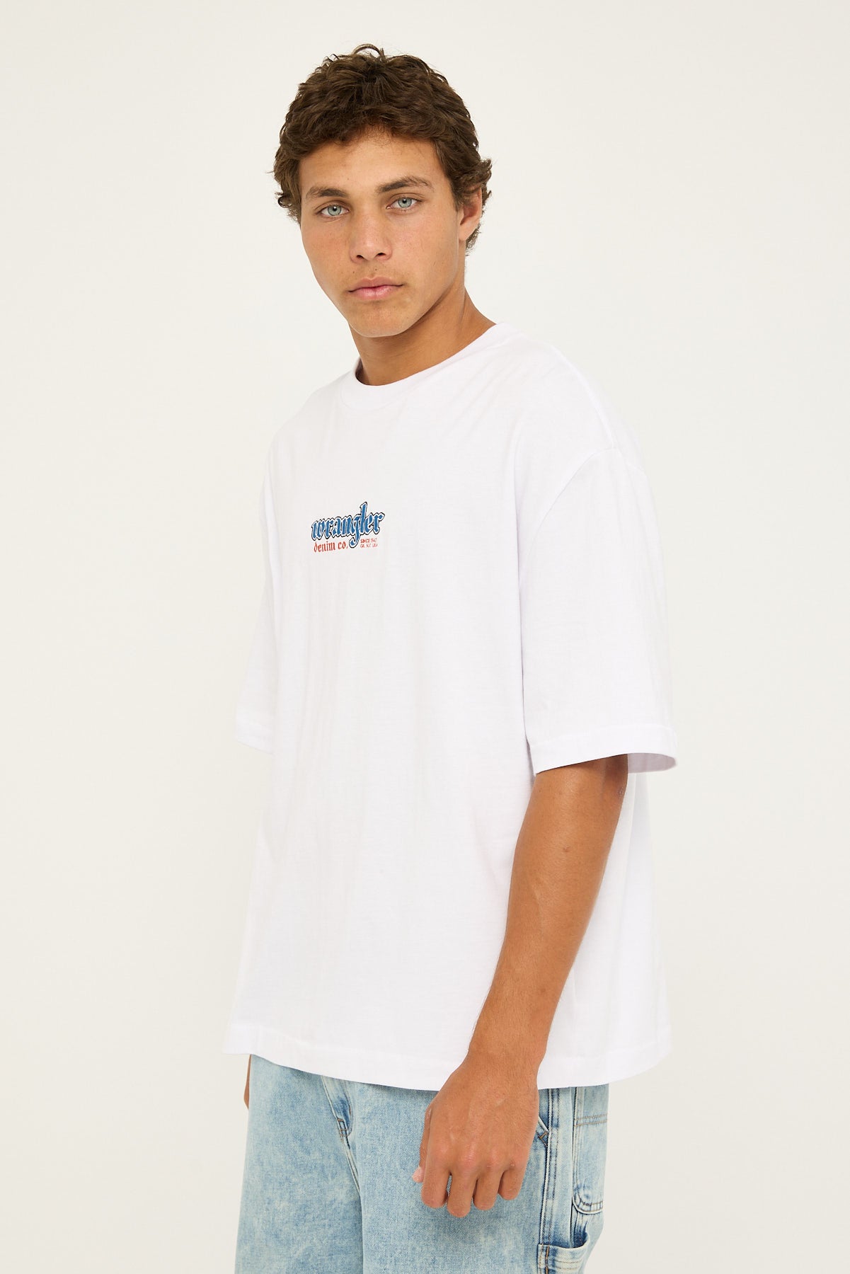 Wrangler Old West Boxcar Tee White