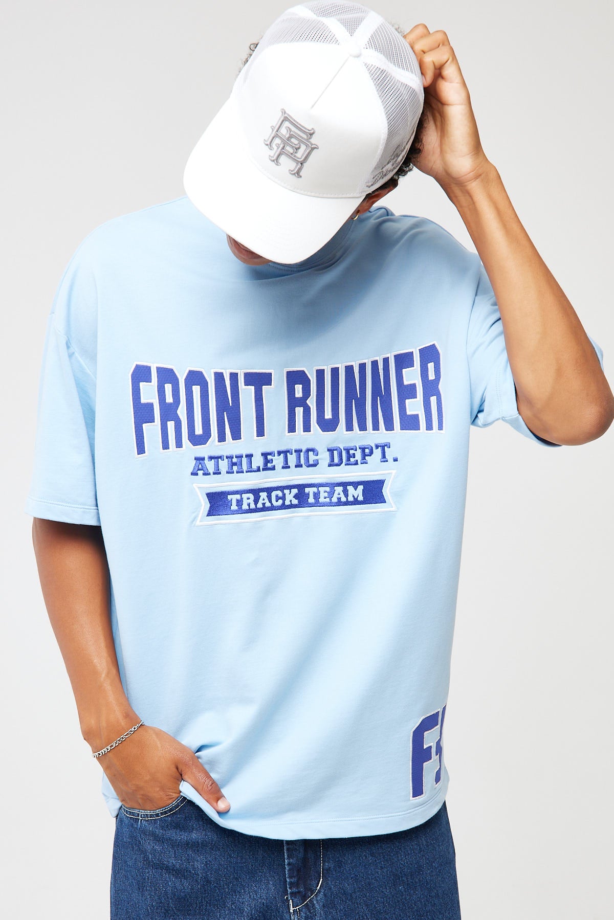 Front Runner Athletic Dept. Tee Powder Blue