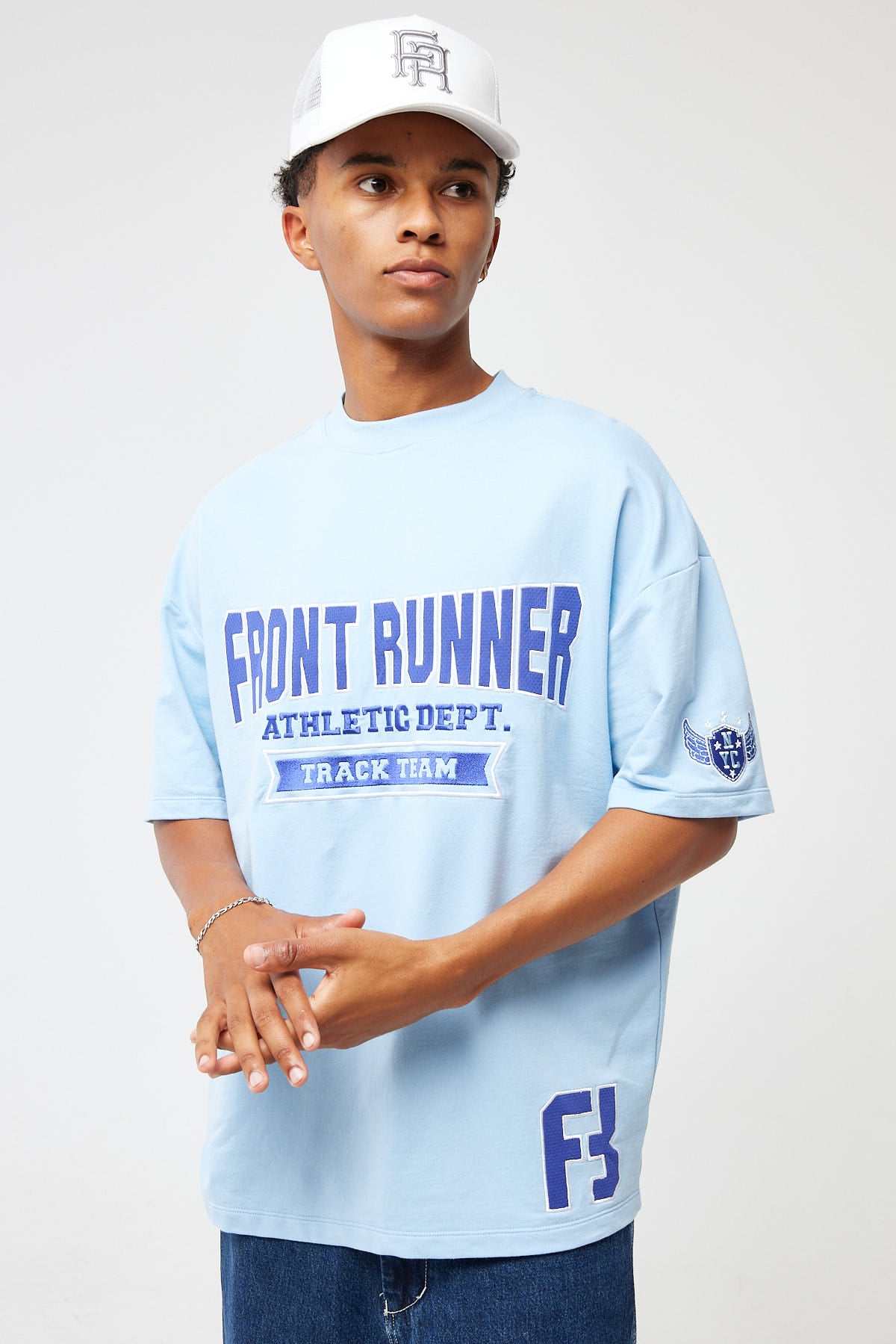 Front Runner Athletic Dept. Tee Powder Blue