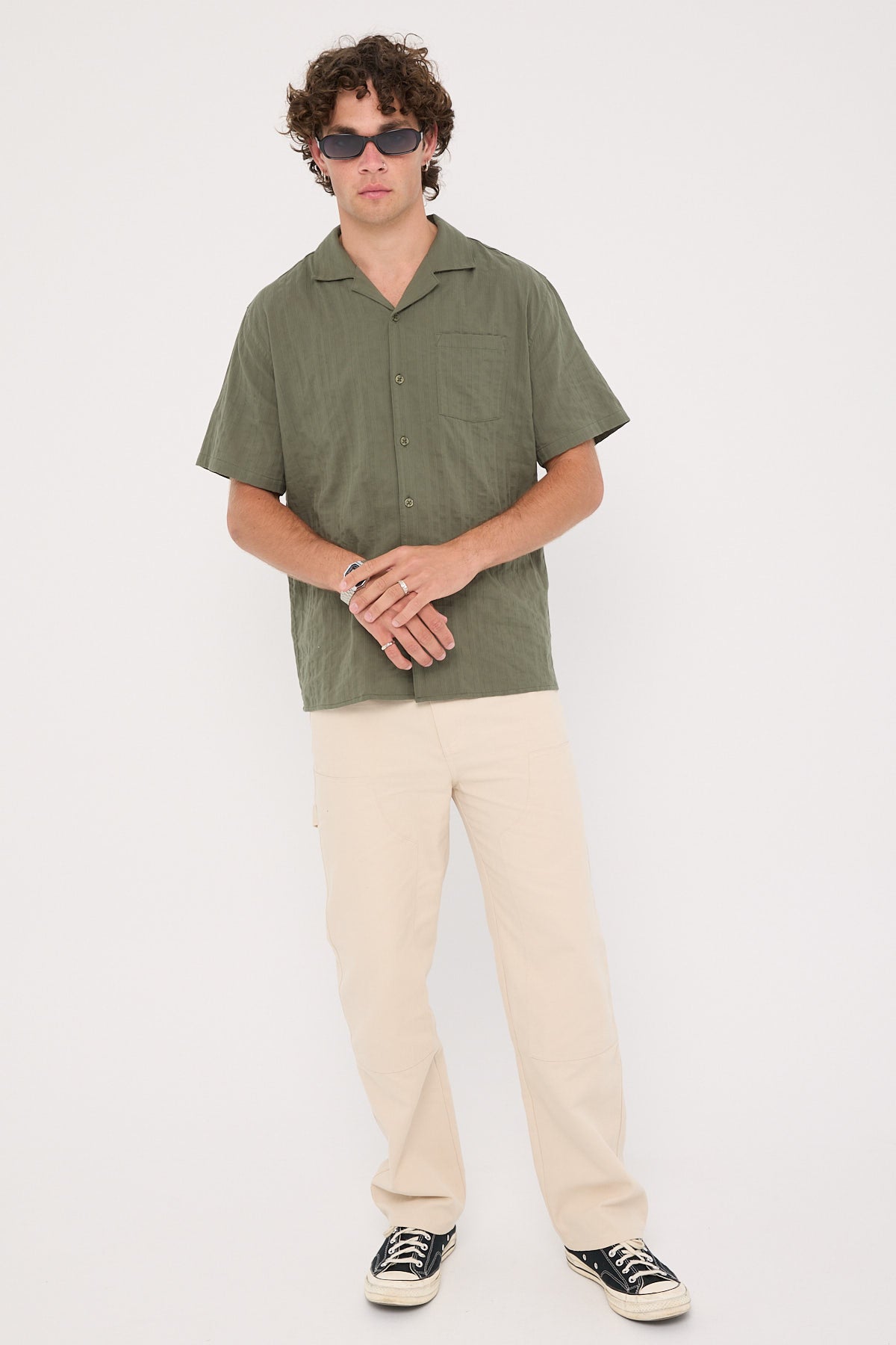 Common Need Croatia Resort Shirt Olive Green