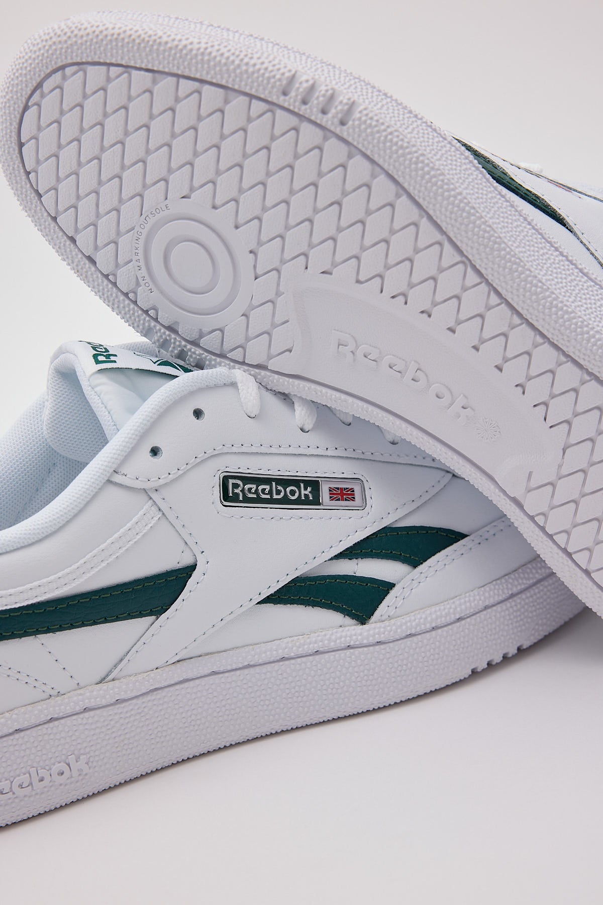 Reebok Club C Revenge Sneaker White Collegiate Green