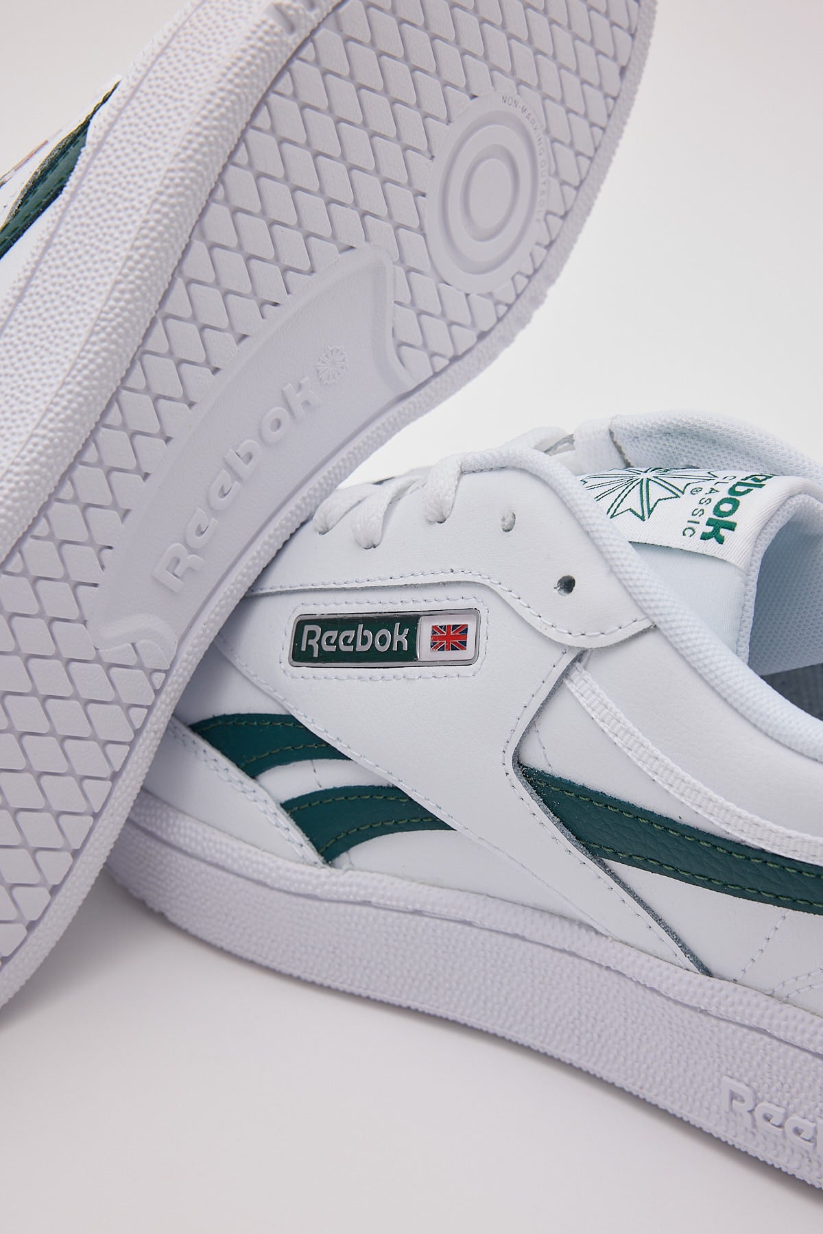 Reebok Club C Revenge Sneaker White Collegiate Green