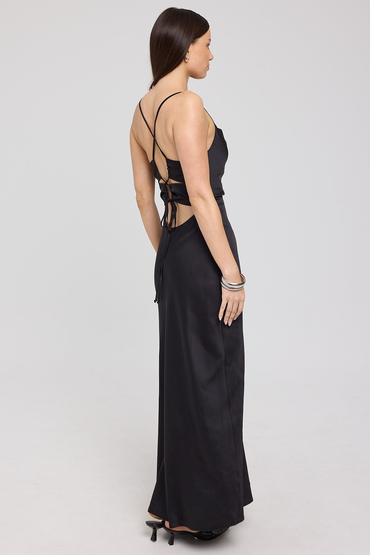 Perfect Stranger Evie Recycled Maxi Dress Black