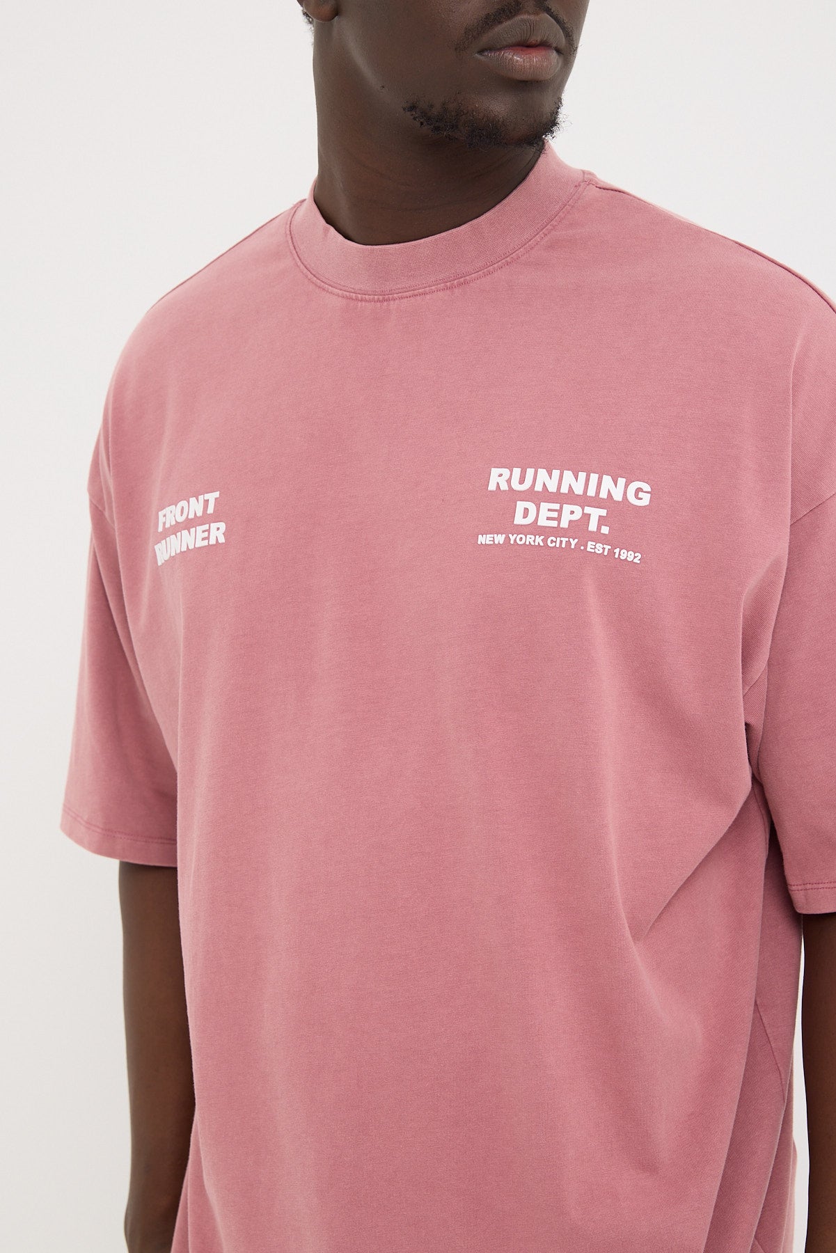 Front Runner Running Dept. Tee Plum