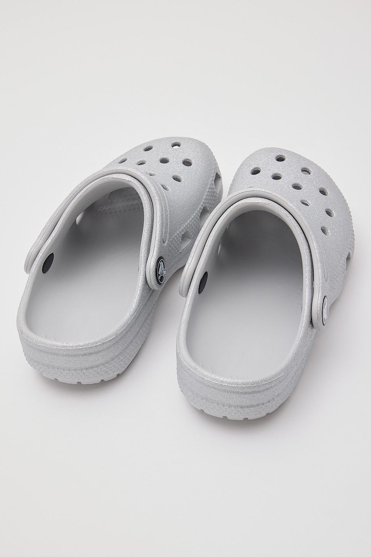 Crocs Classic Glitter Clog Kids Silver Glitter