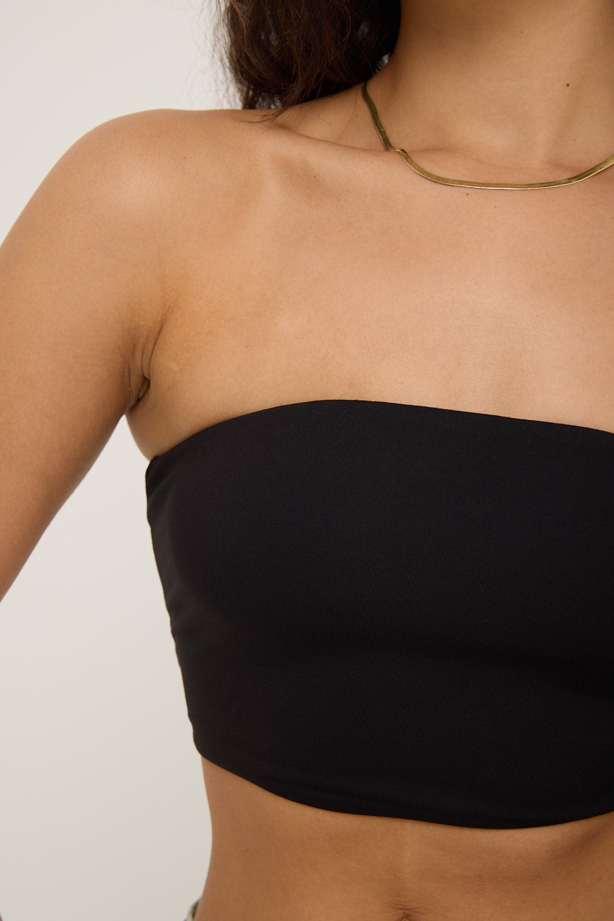 L&t Recycled Strapless Bralette Black