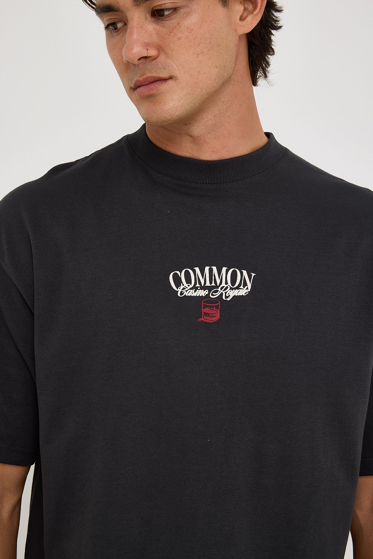 Common Need Royale Heavyweight Easy Tee Night Black