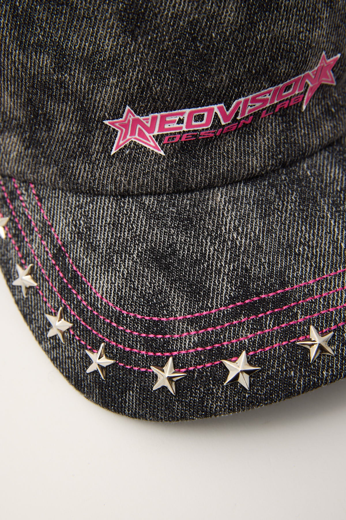 Neovision Sonar Studded Star Cap Washed Black