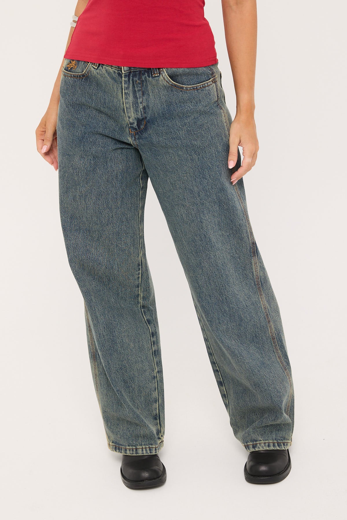 Worship Be Cool Sloucher Jean Blue Haze