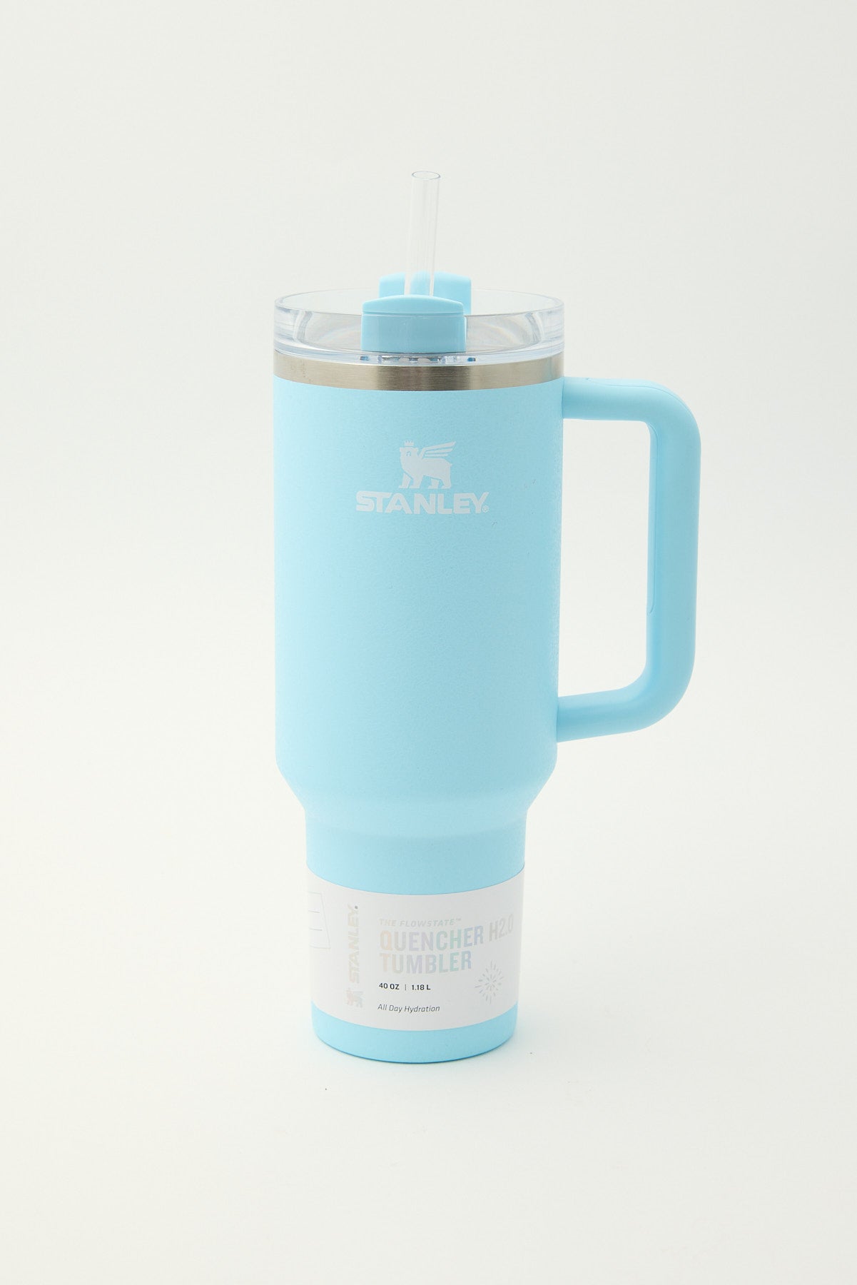 Stanley The Quencher H2.O Flowstate Tumbler 40oz Powder Blue Shimmer